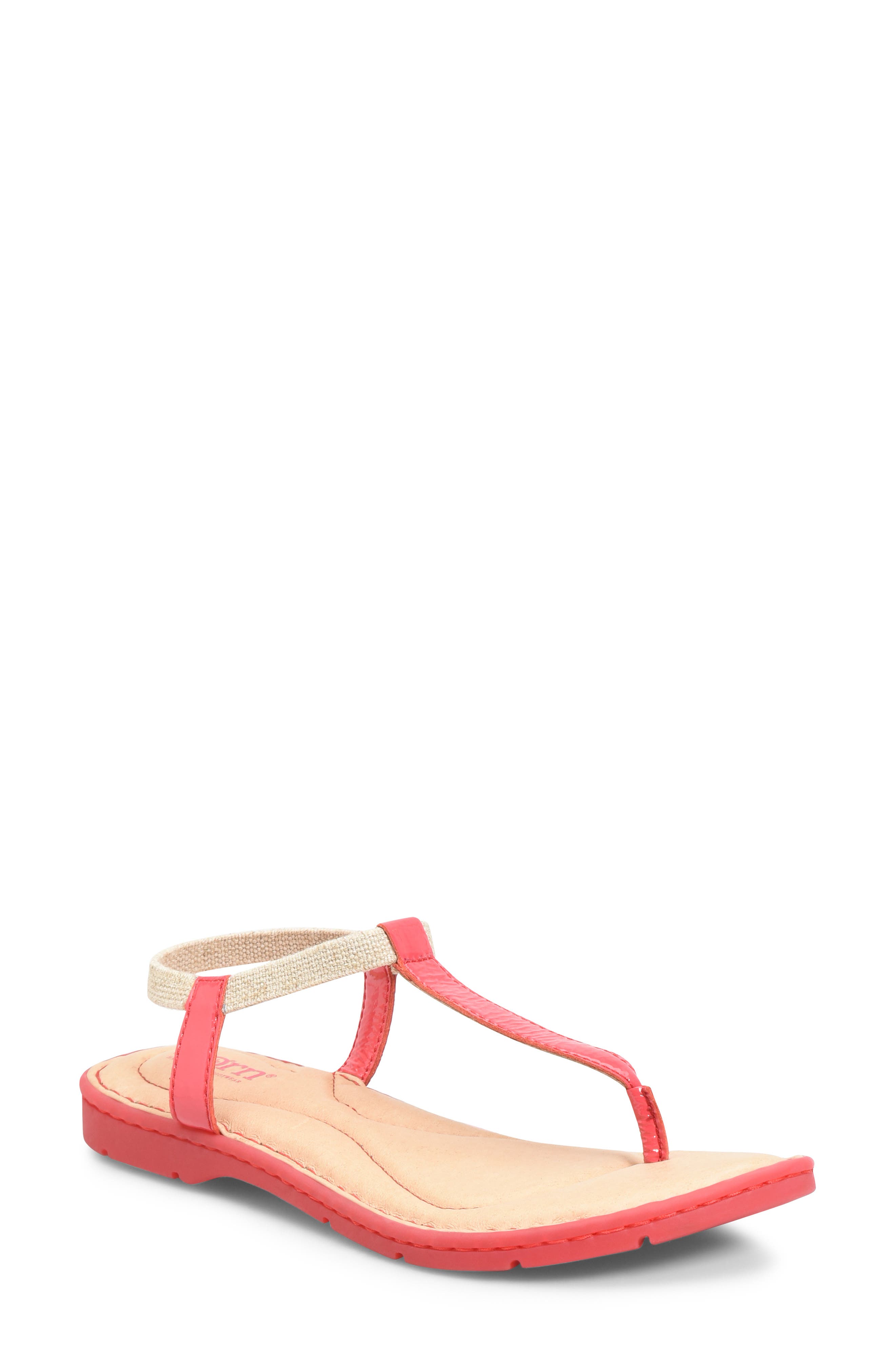 B?rn Trinity T-Strap Sandal, Red