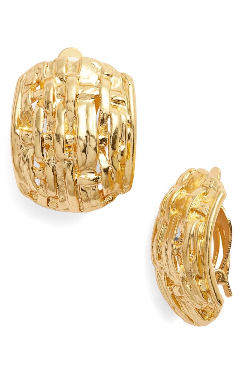 Karine Sultan Grace Clip Earrings Nordstrom Grace Clip Earrings Main Color Gold