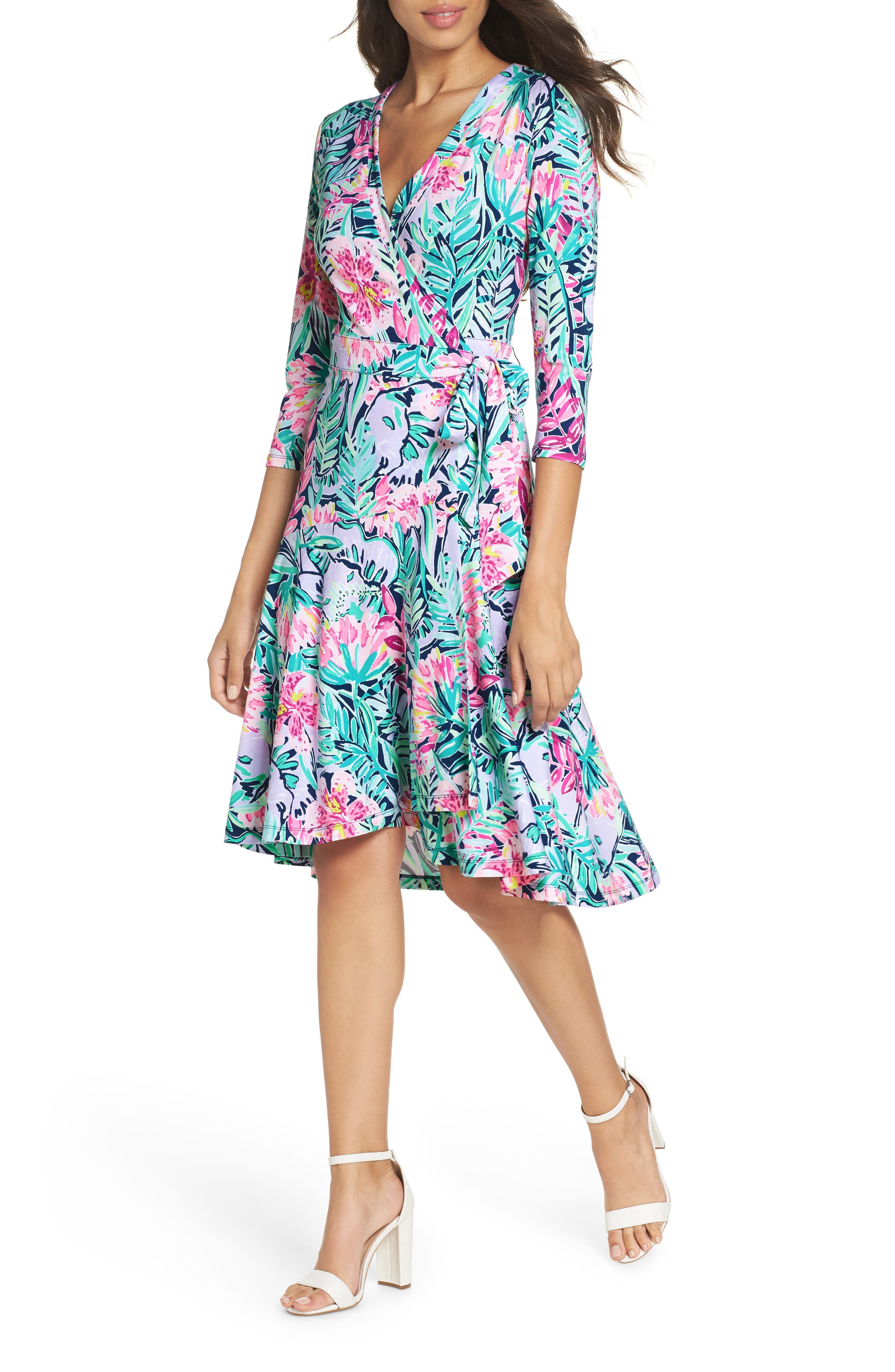 Lilly Pulitzer Rozaline Wrap Dress, Blue