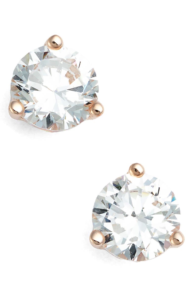 Nordstrom 1ct Tw Cubic Zirconia Earrings 1ct Tw Cubic Zirconia Earrings Main Color Rose Gold