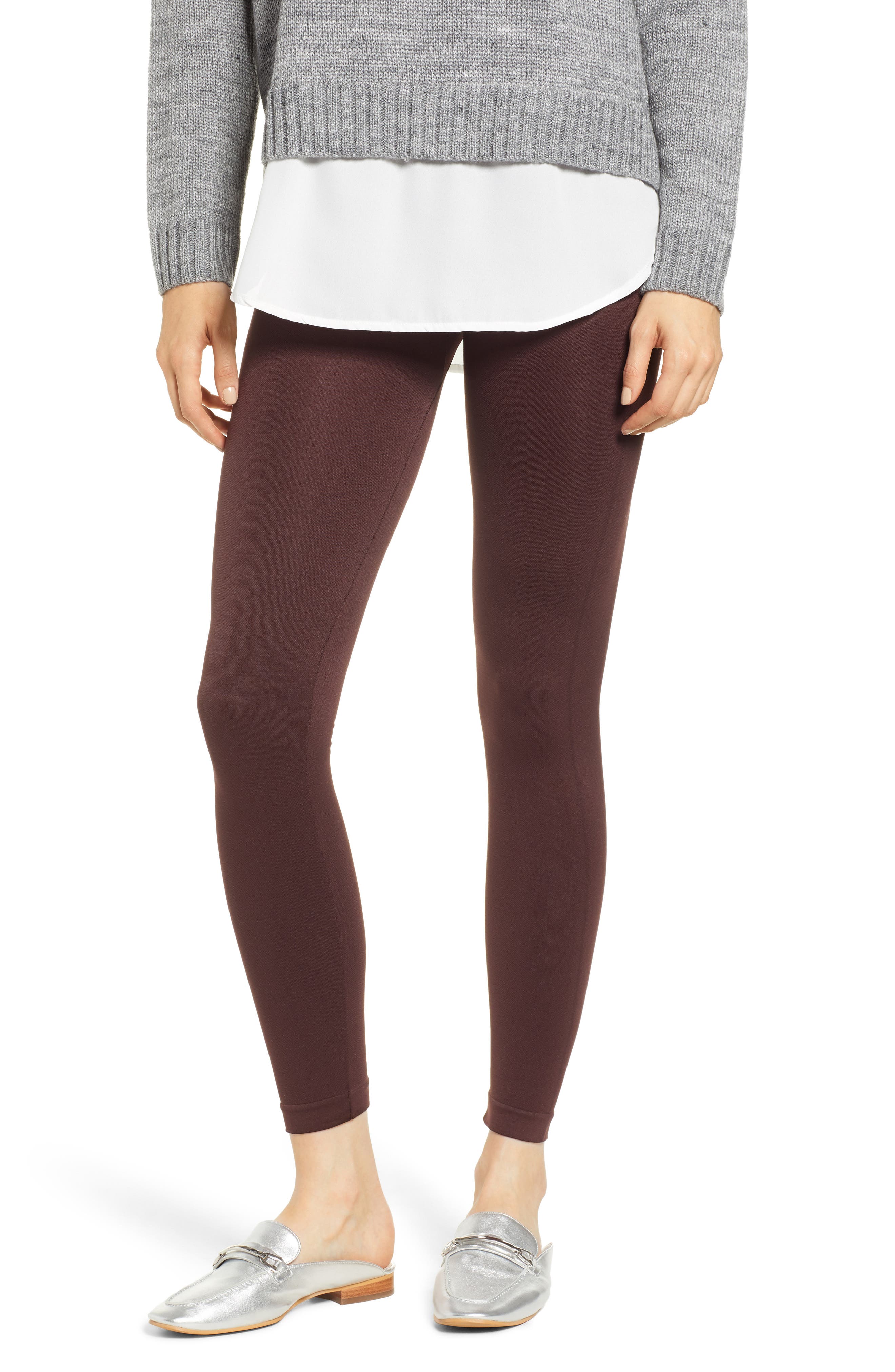 David Lerner Seamless Leggings, Burgundy