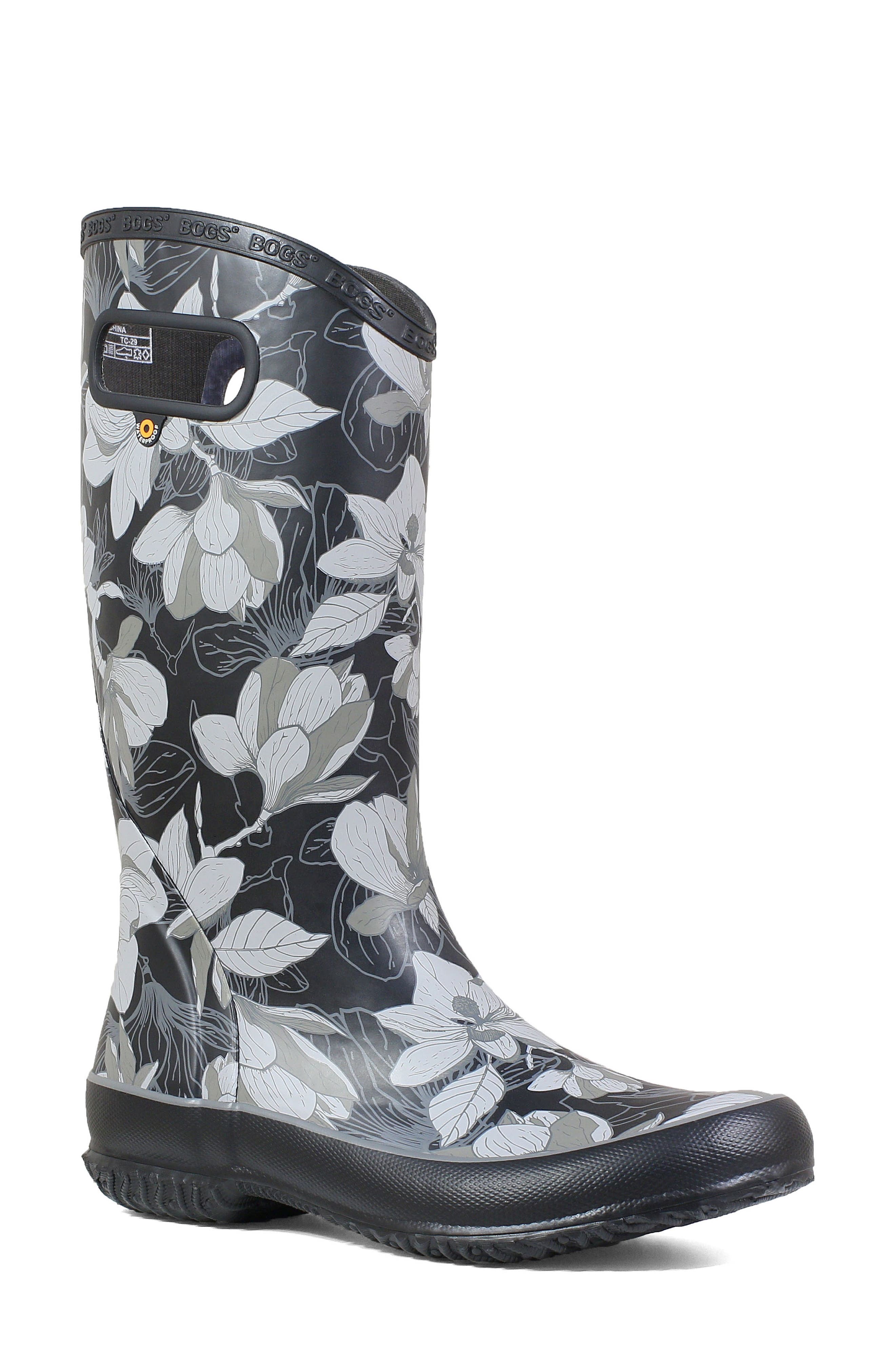 Bogs Classic Tall Waterproof Rain Boot, Black