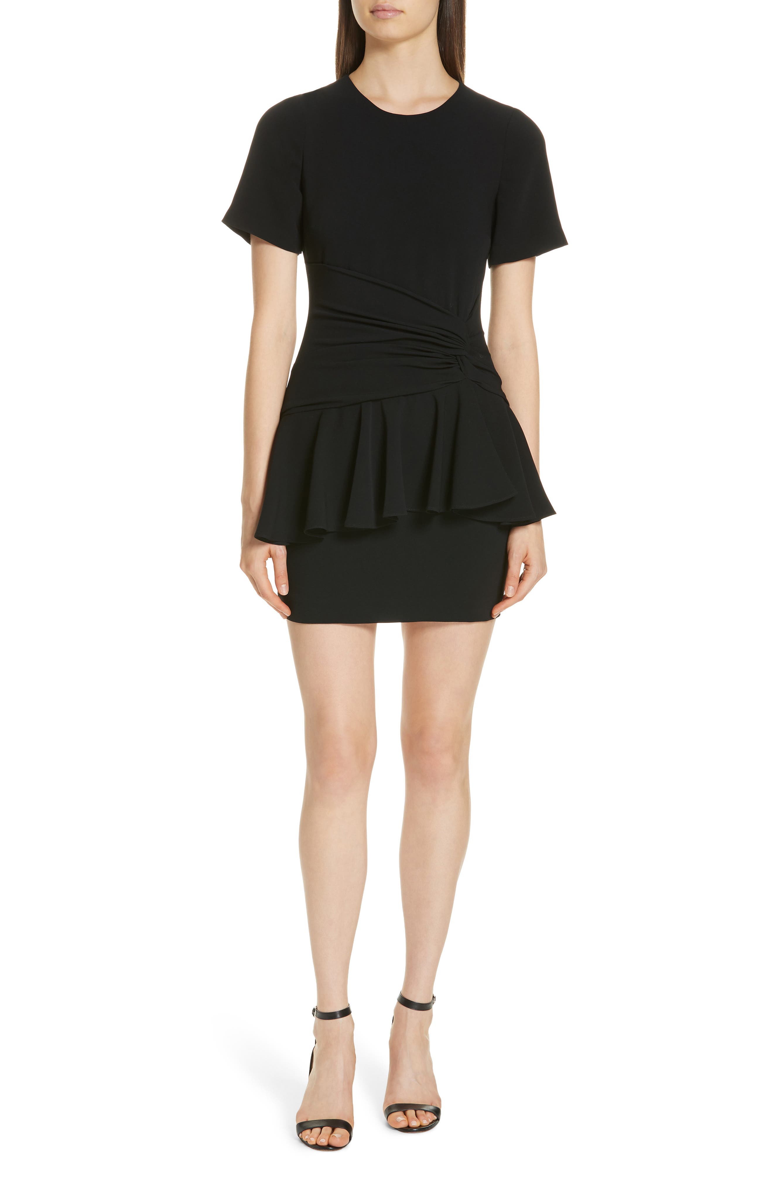 Cinq A Sept Fontaine Peplum Dress, Black