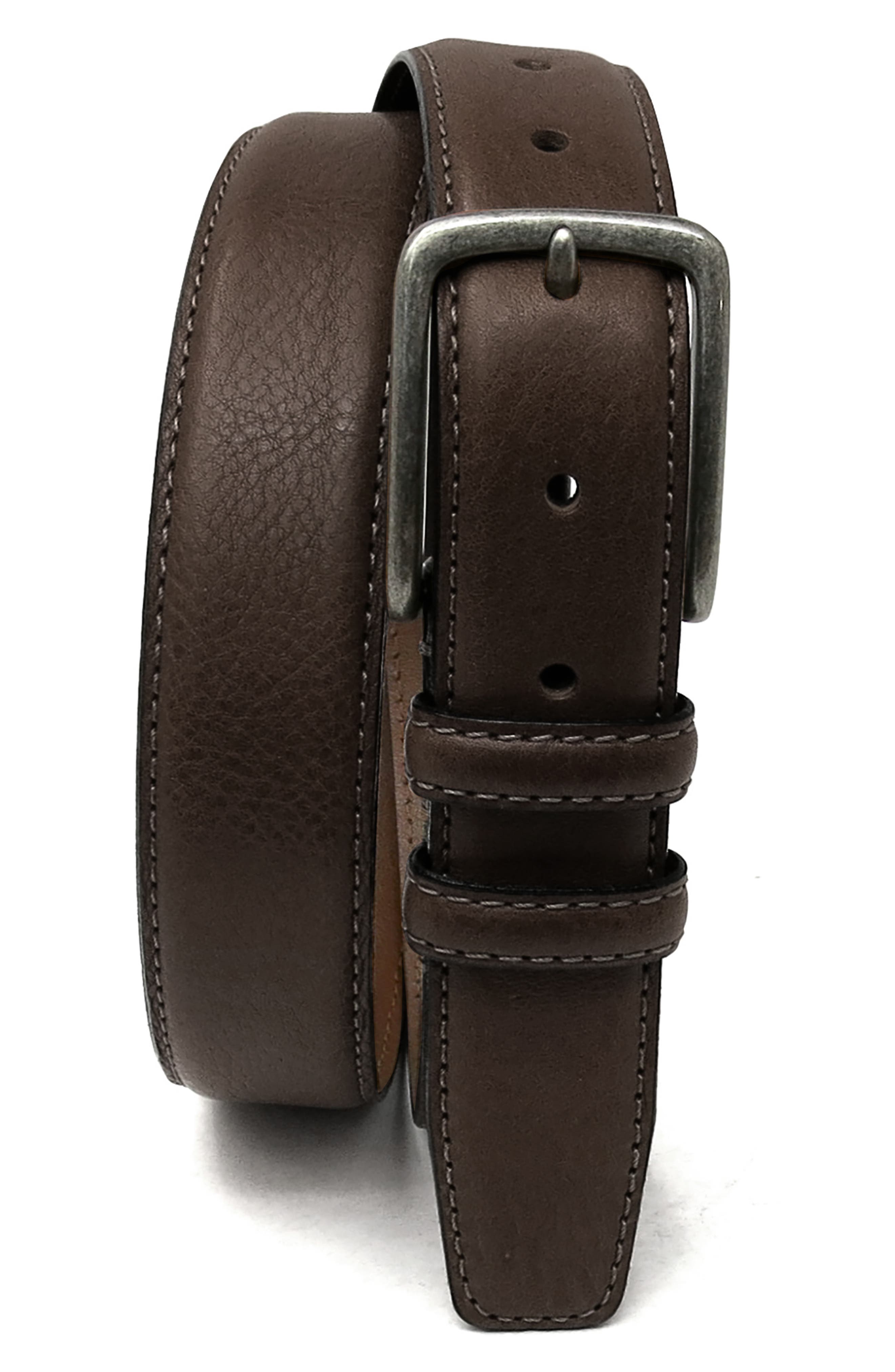 Boconi Clapton Leather Belt, Brown