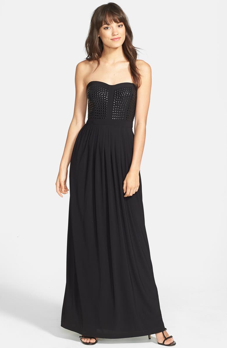 Hailey by Adrianna Papell Strapless Jersey Gown | Nordstrom