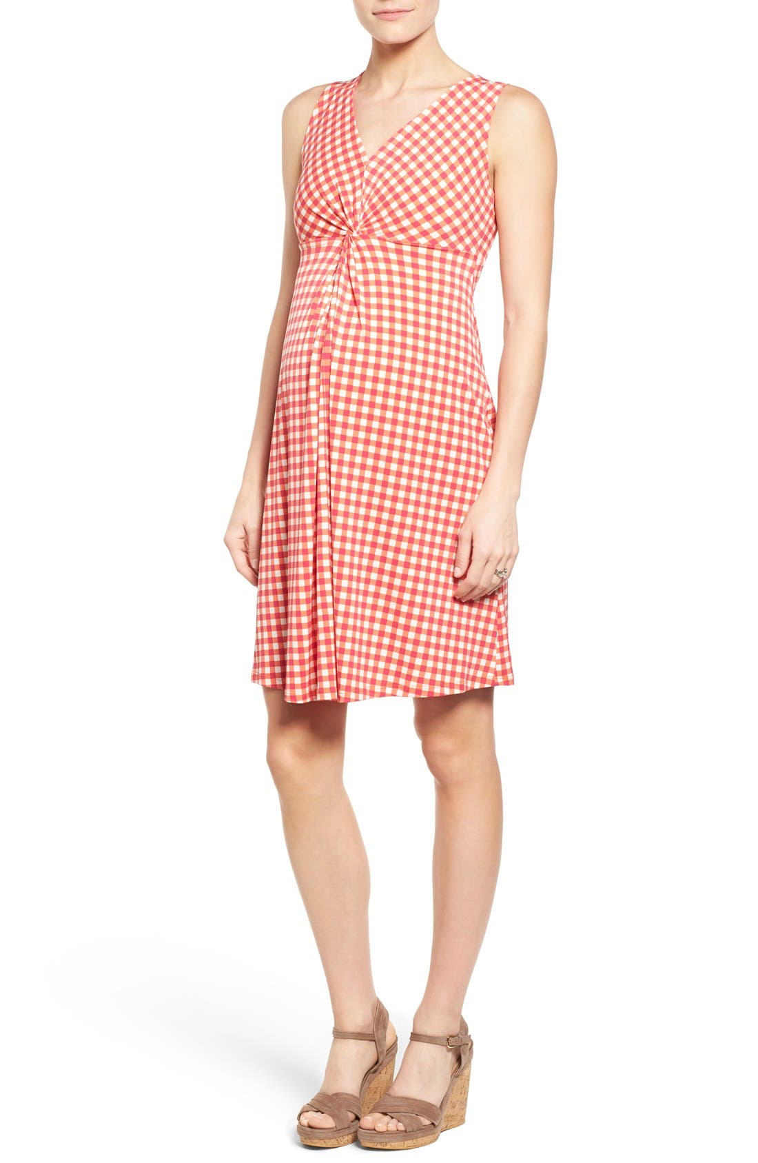 Leota Sleeveless Maternity Dress, Red