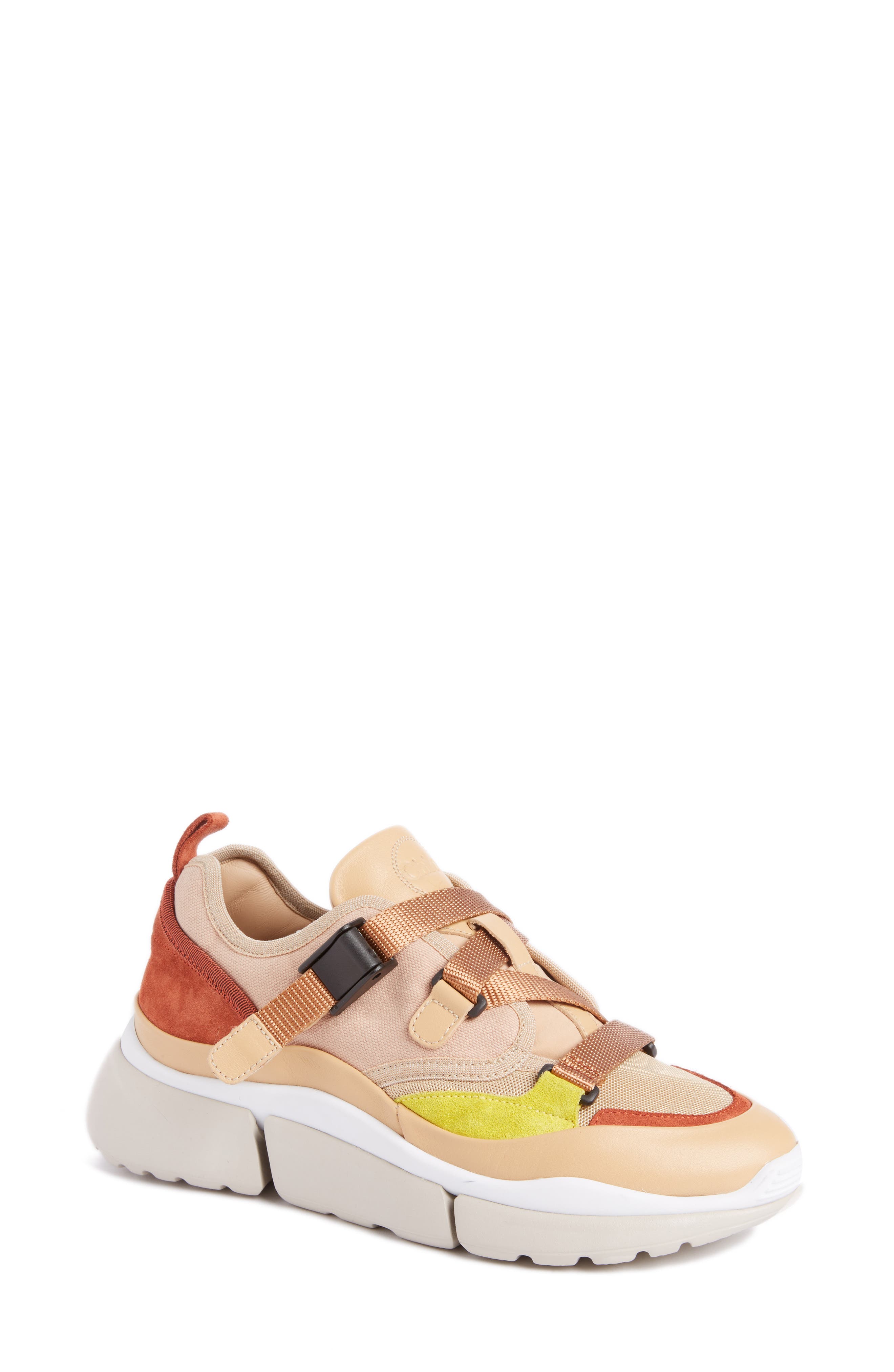 Chloe Sonnie Low Top Sneaker, Pink