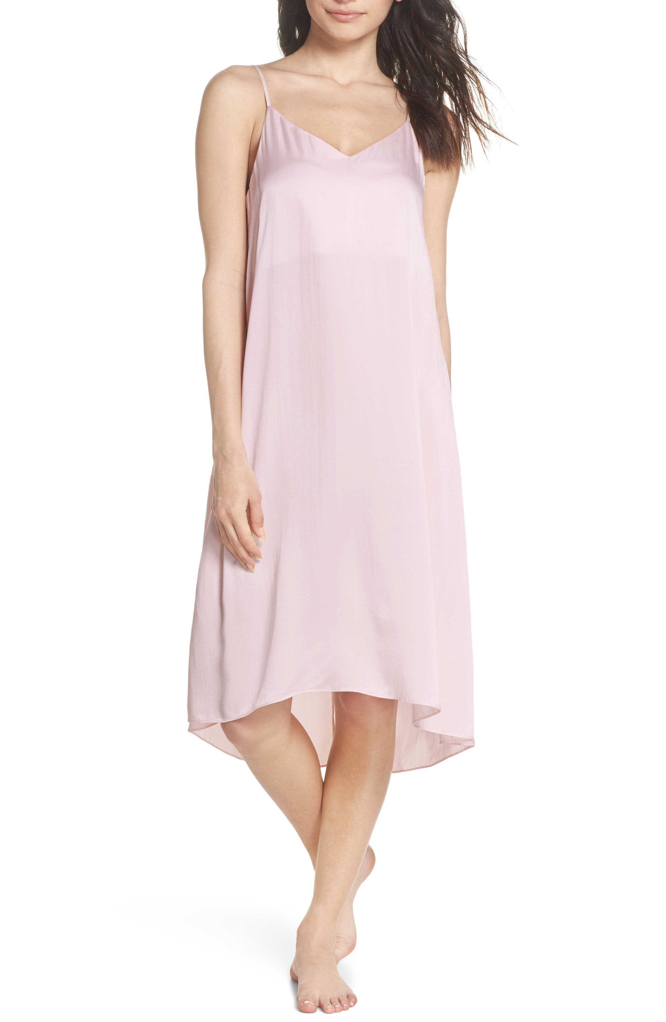 Papinelle Silk Nightgown, Pink