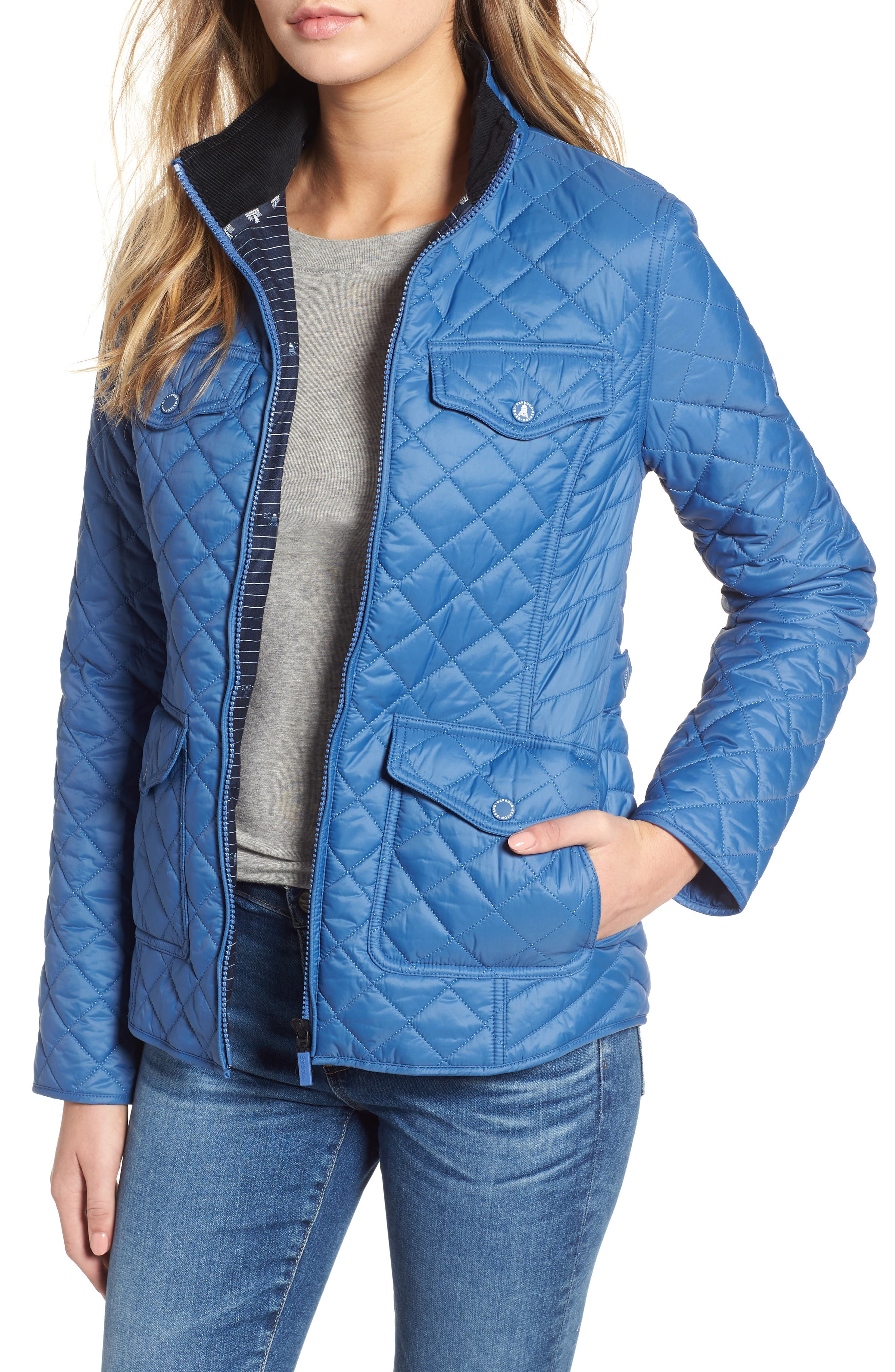 Barbour Sailboat Quilted Jacket, US / 10 UK - Blue
