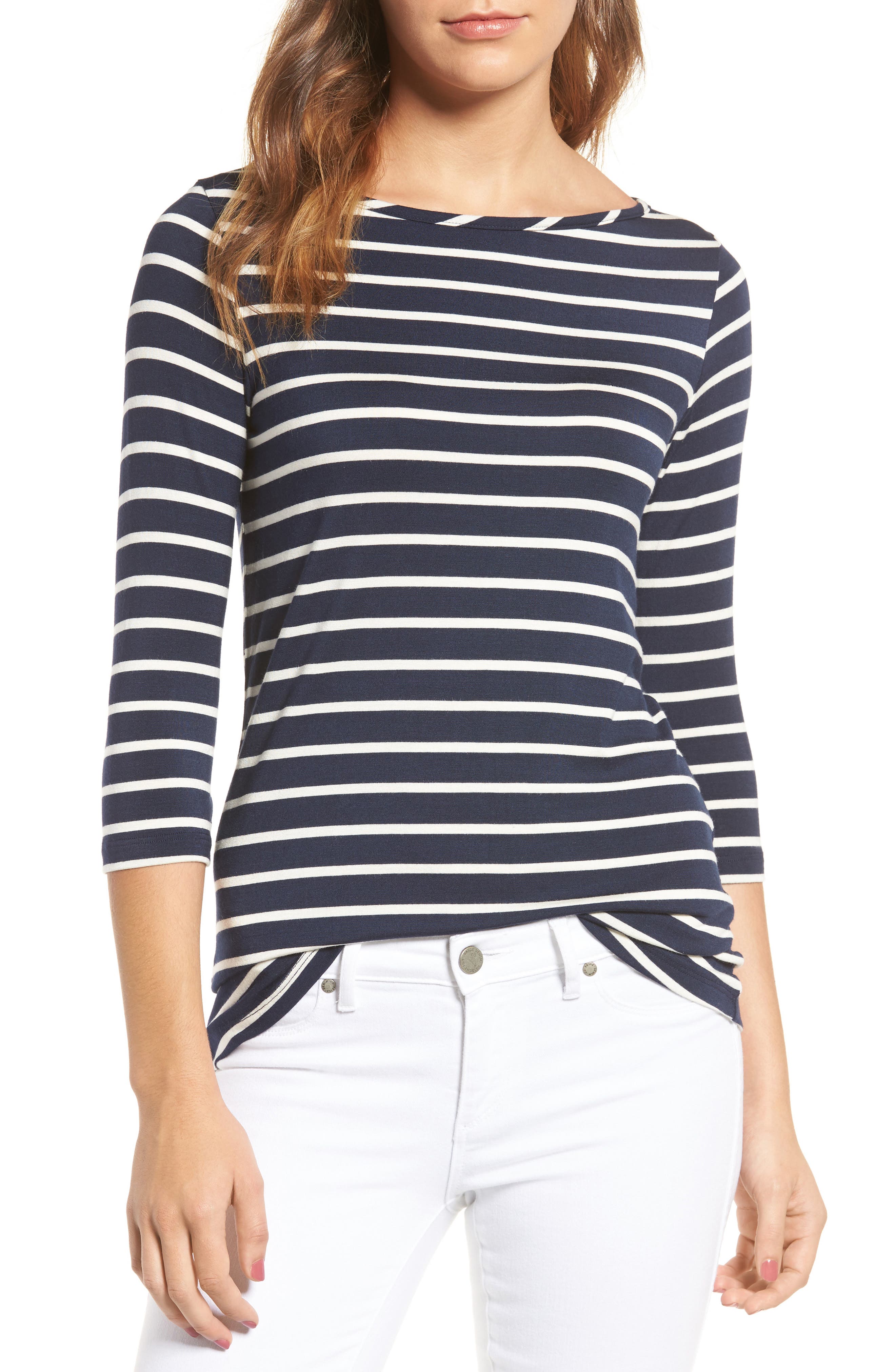 Amour Vert Francoise Stretch Jersey Top