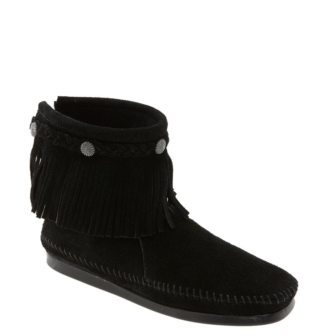 Minnetonka Fringed Moccasin Bootie