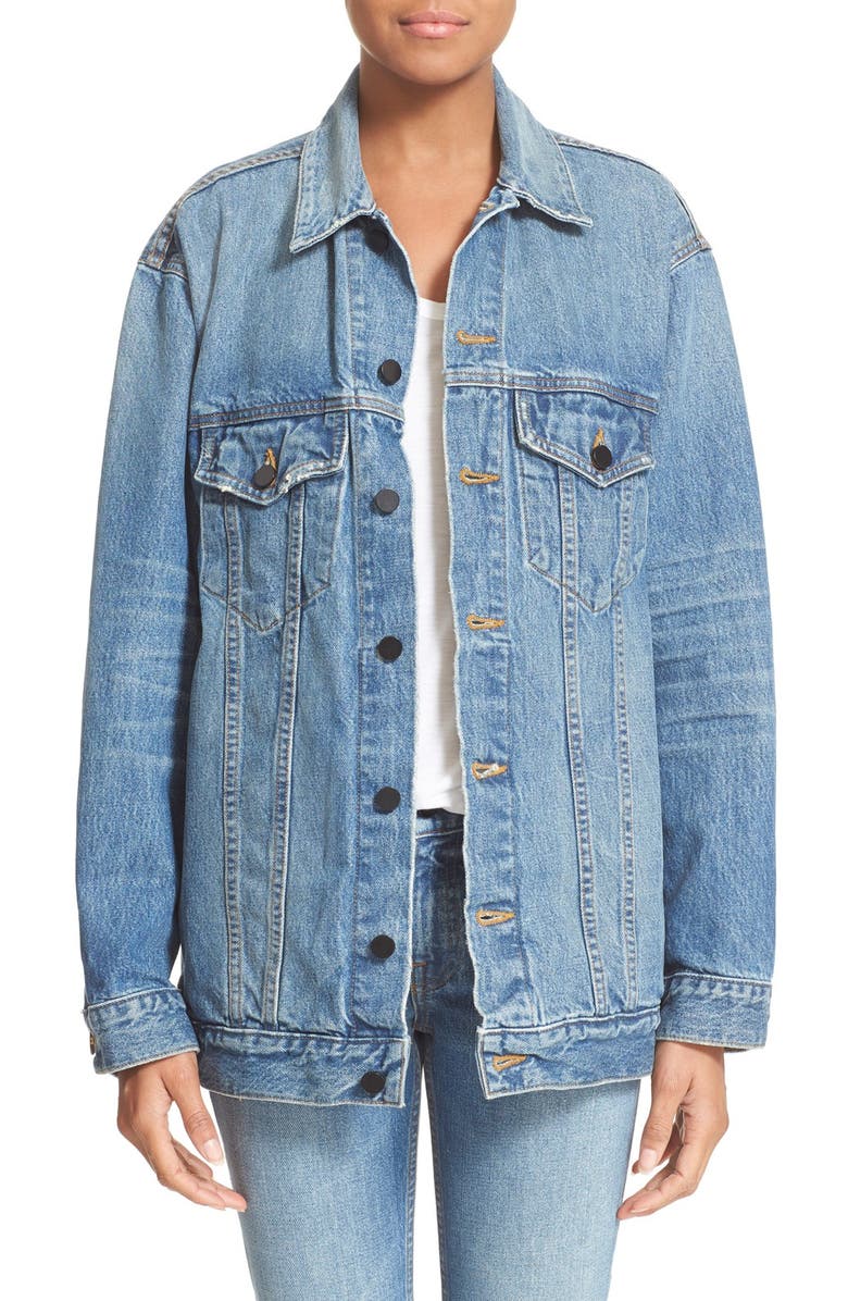Denim x Alexander Wang Daze Oversized Denim Jacket, ...