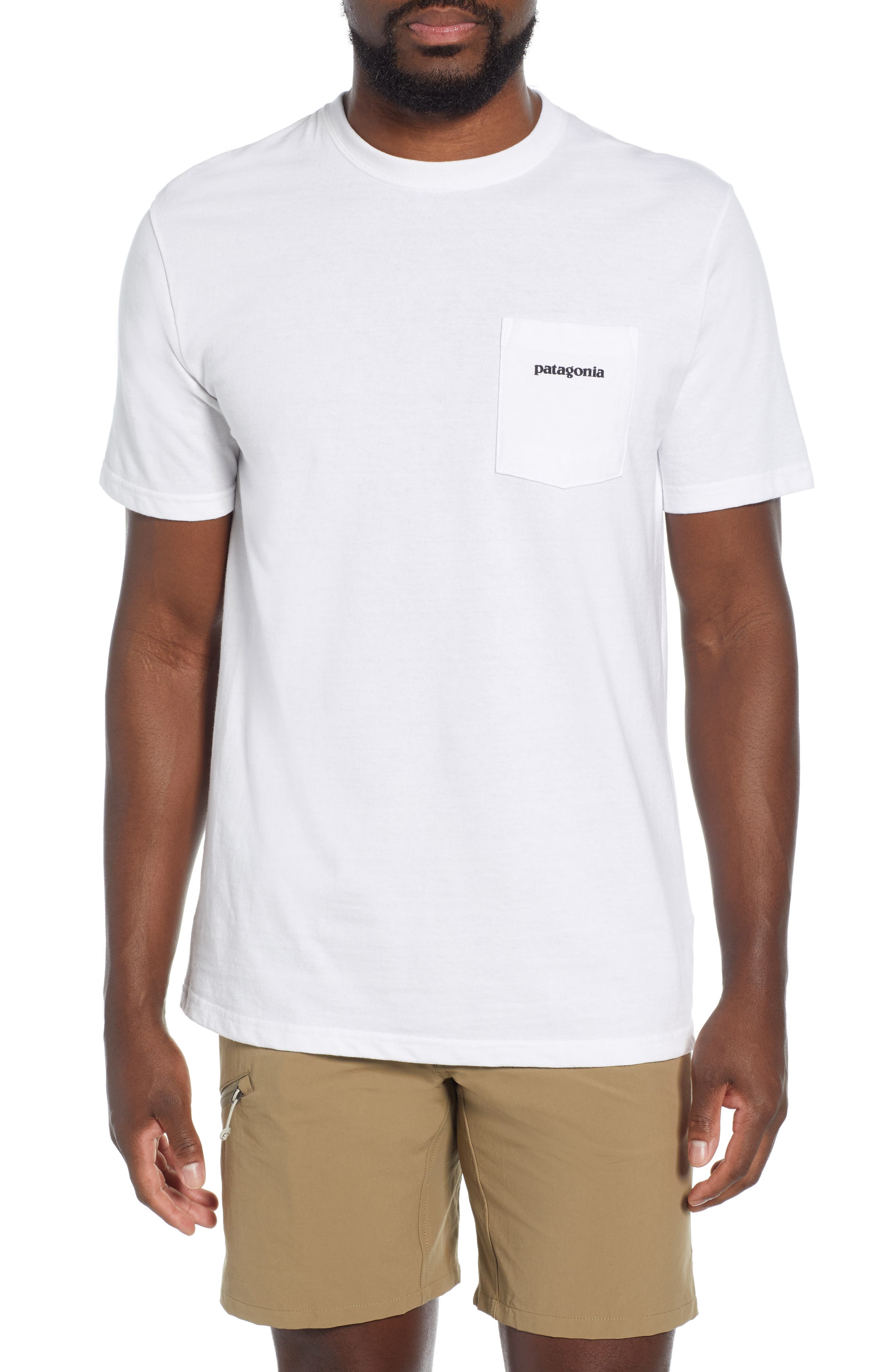 Patagonia P-6 Logo Pocket Responsibili-Tee T-Shirt, White