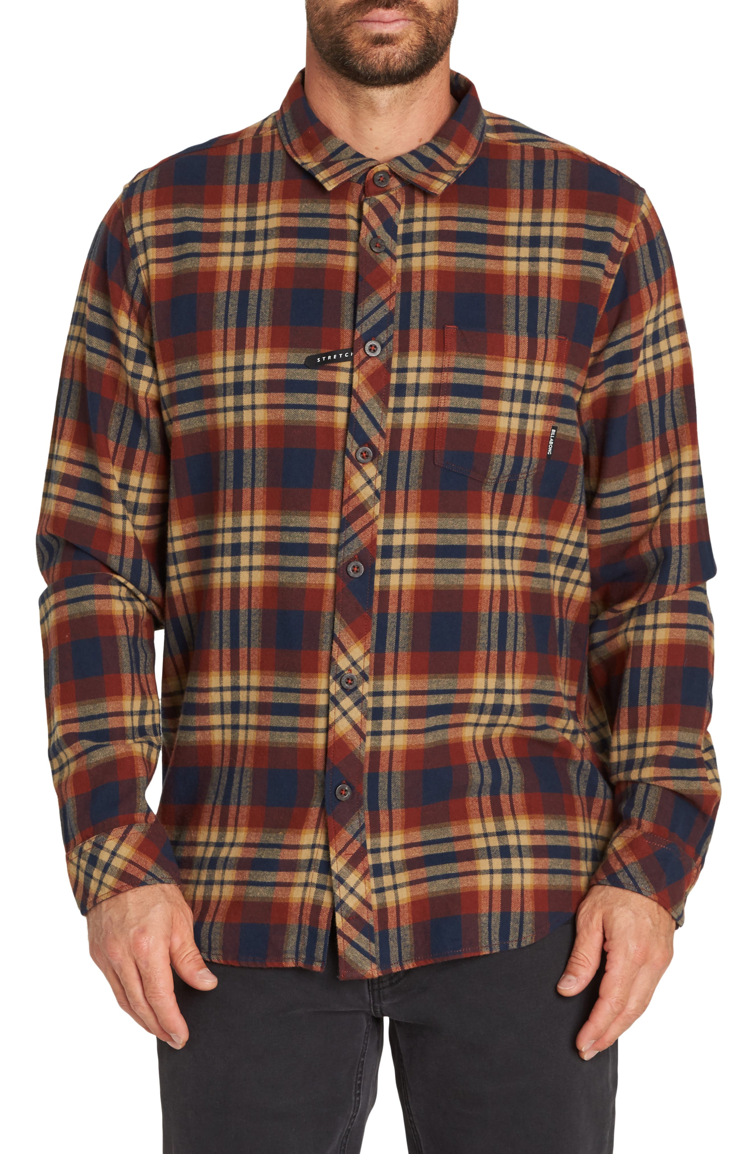 Billabong Coastline Plaid Flannel Shirt