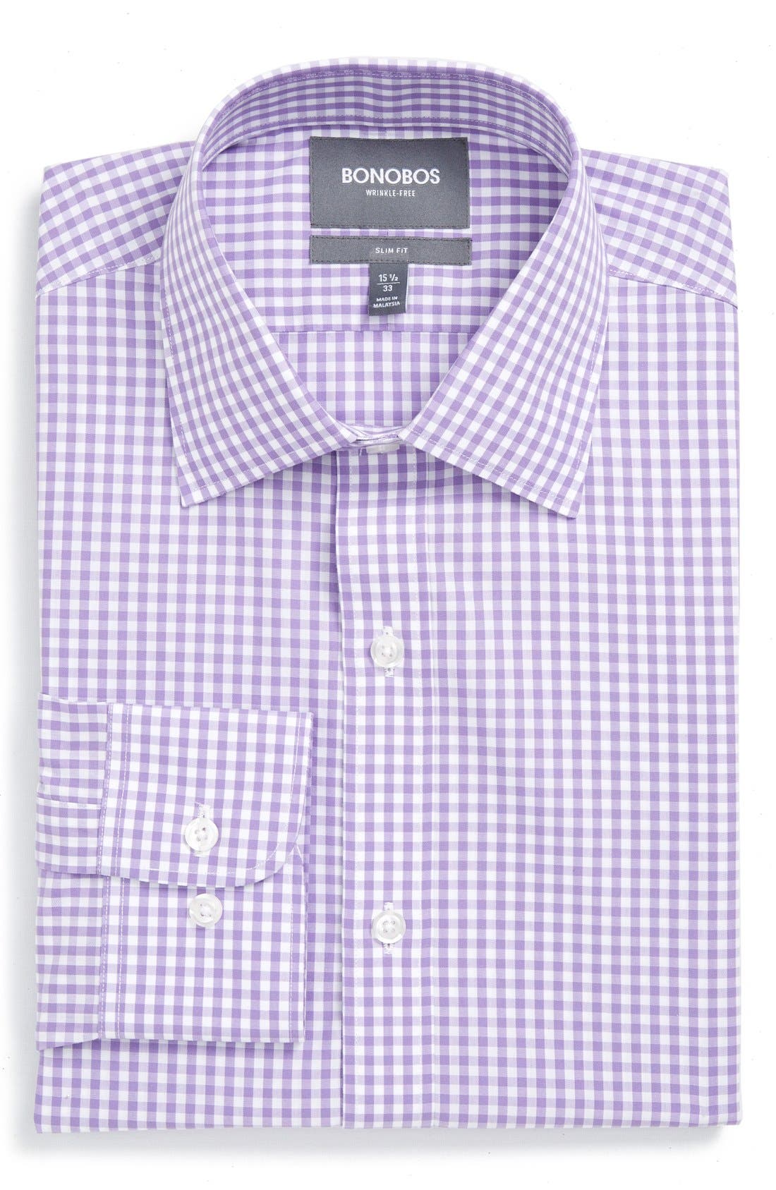 Bonobos Slim Fit Wrinkle Free Check Dress Shirt