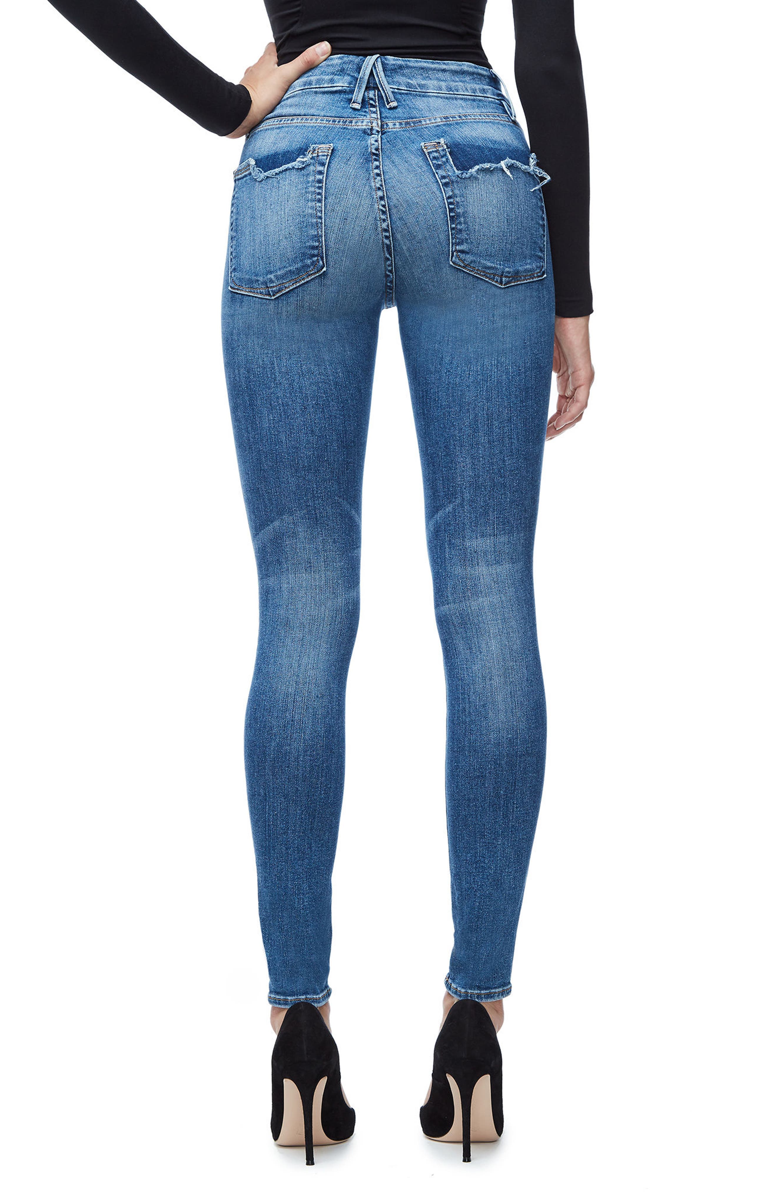 Good American Good Legs High Waist Skinny Jeans 