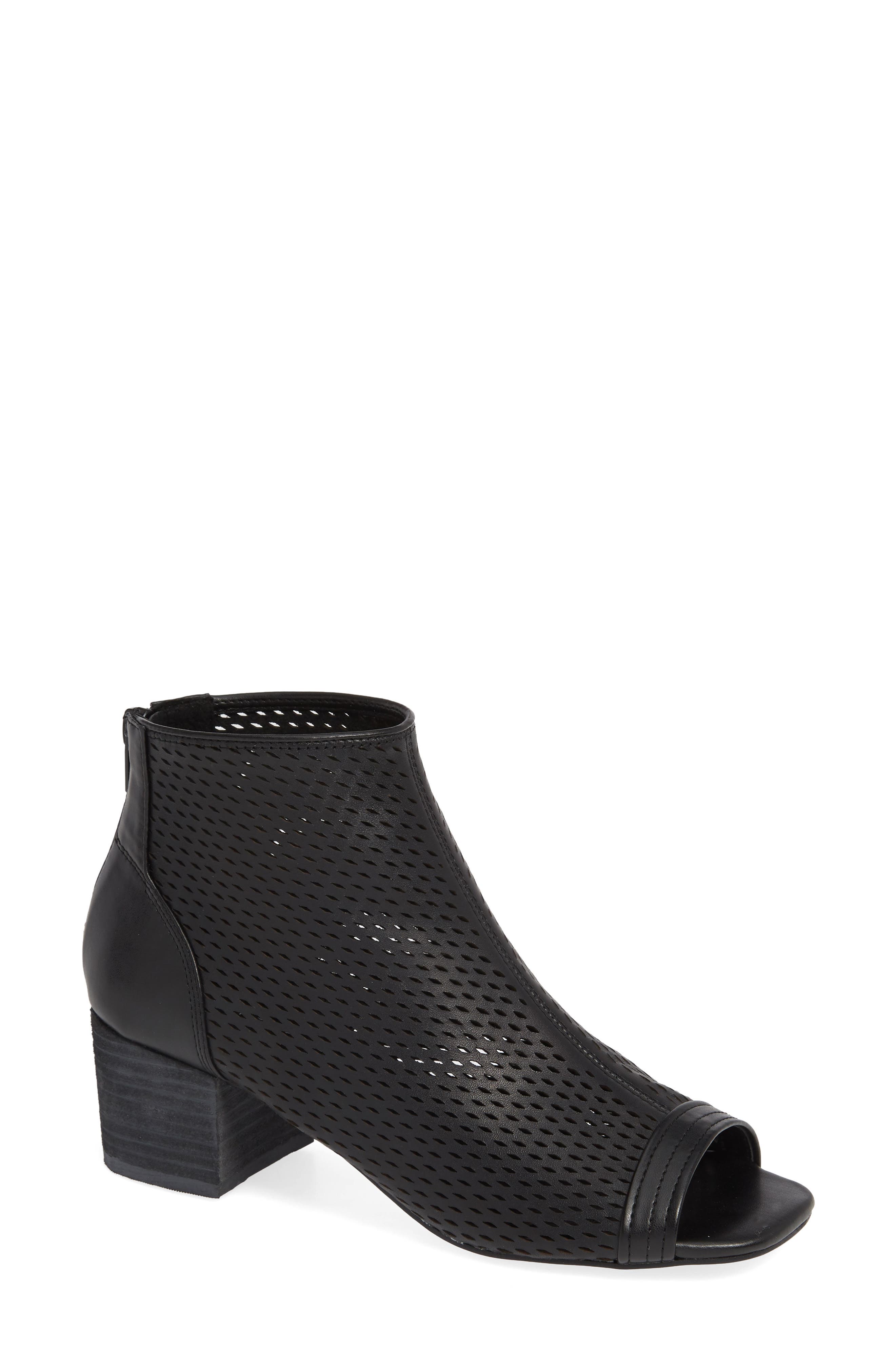 Kelsi Dagger Brooklyn Simone Peep Toe Bootie- Black