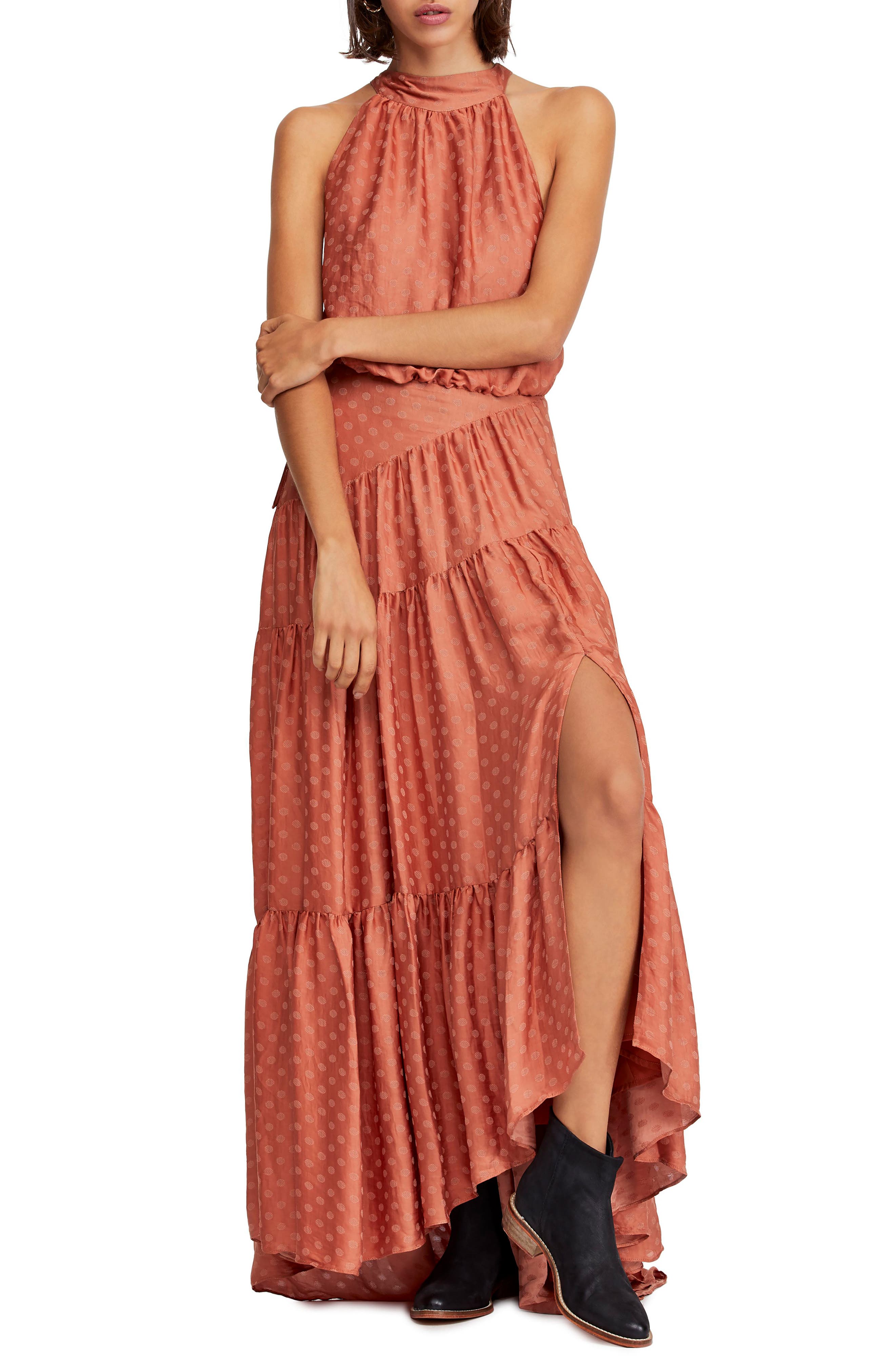 Free People Wild Heart Maxi Dress, Orange
