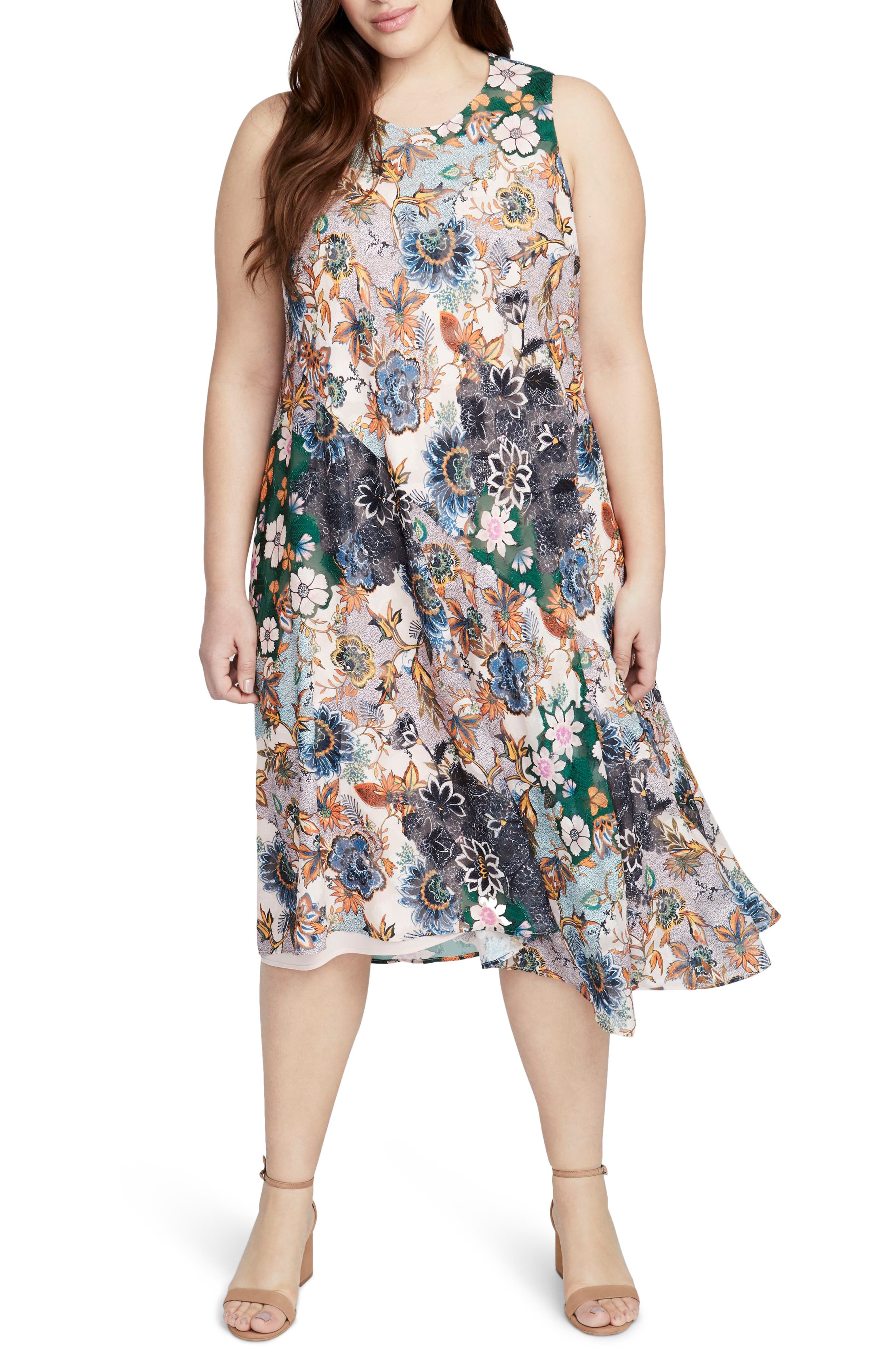 Plus Size Rachel Rachel Roy Wonderlust Scarf Dress, Pink