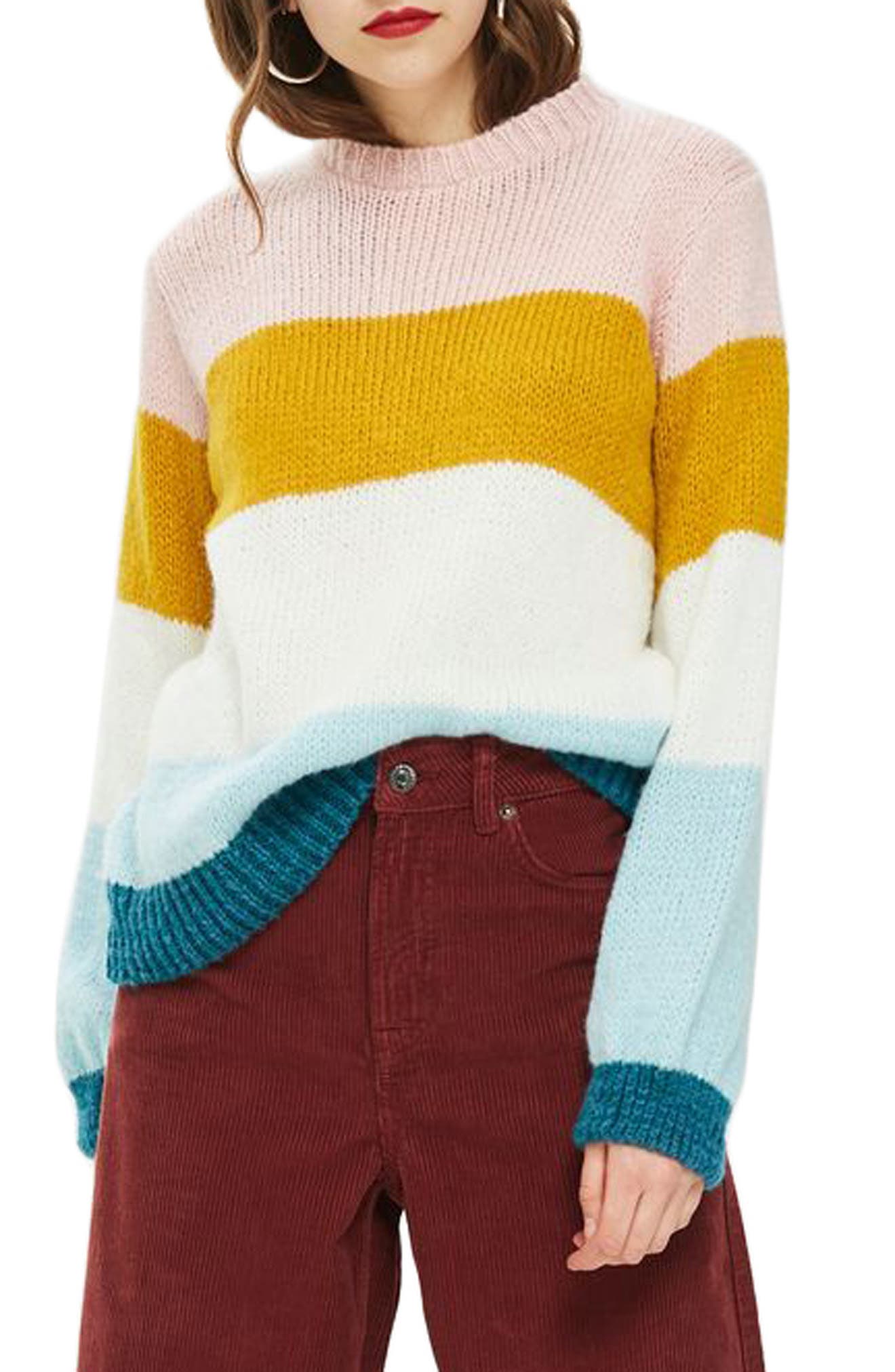 nordstrom color block sweater