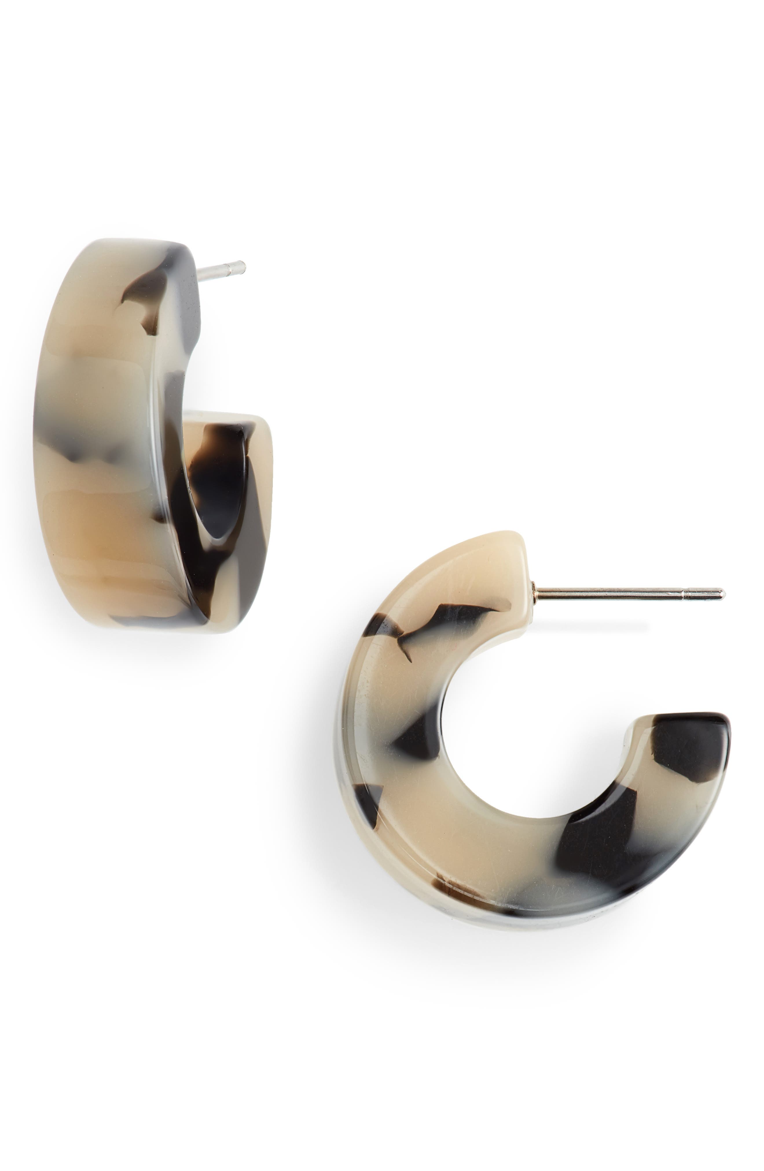 Rachel Comey Cuba Hoop Earrings In Dalmatian Modesens Rachel Comey Cuba Hoop Earrings In Dalmatian