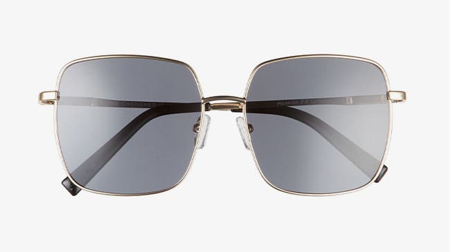 A pair of square sunglasses.