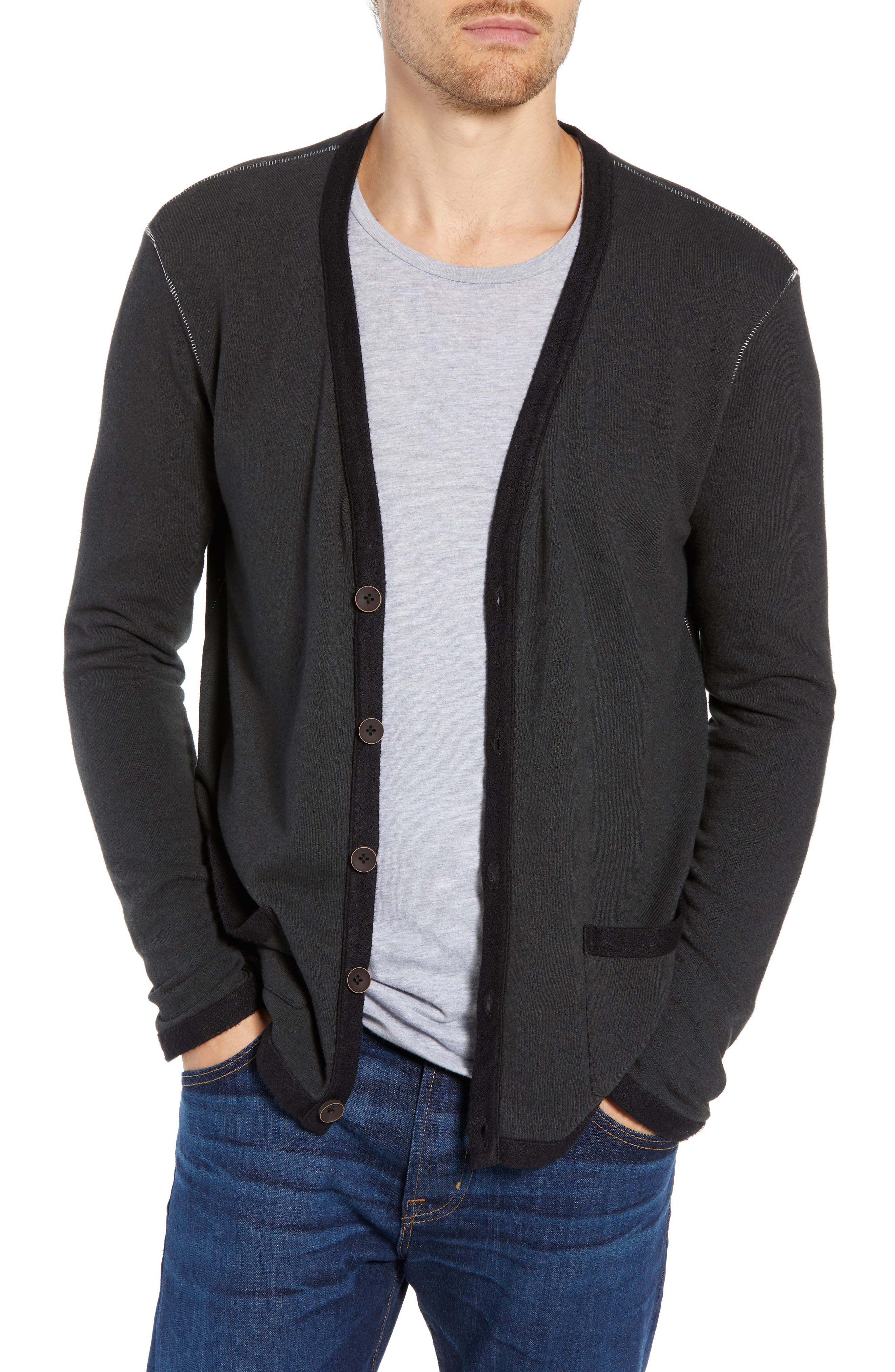M.singer Cardigan Sweater, Grey