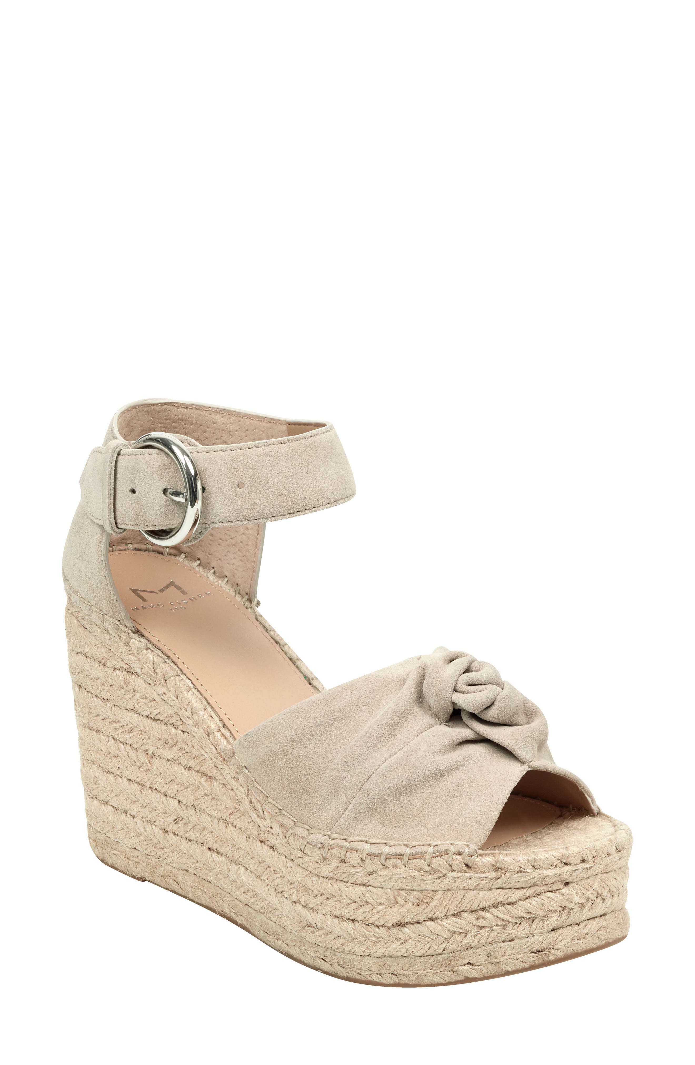 Marc Fisher Ltd Anty Platform Espadrille Sandal- Beige