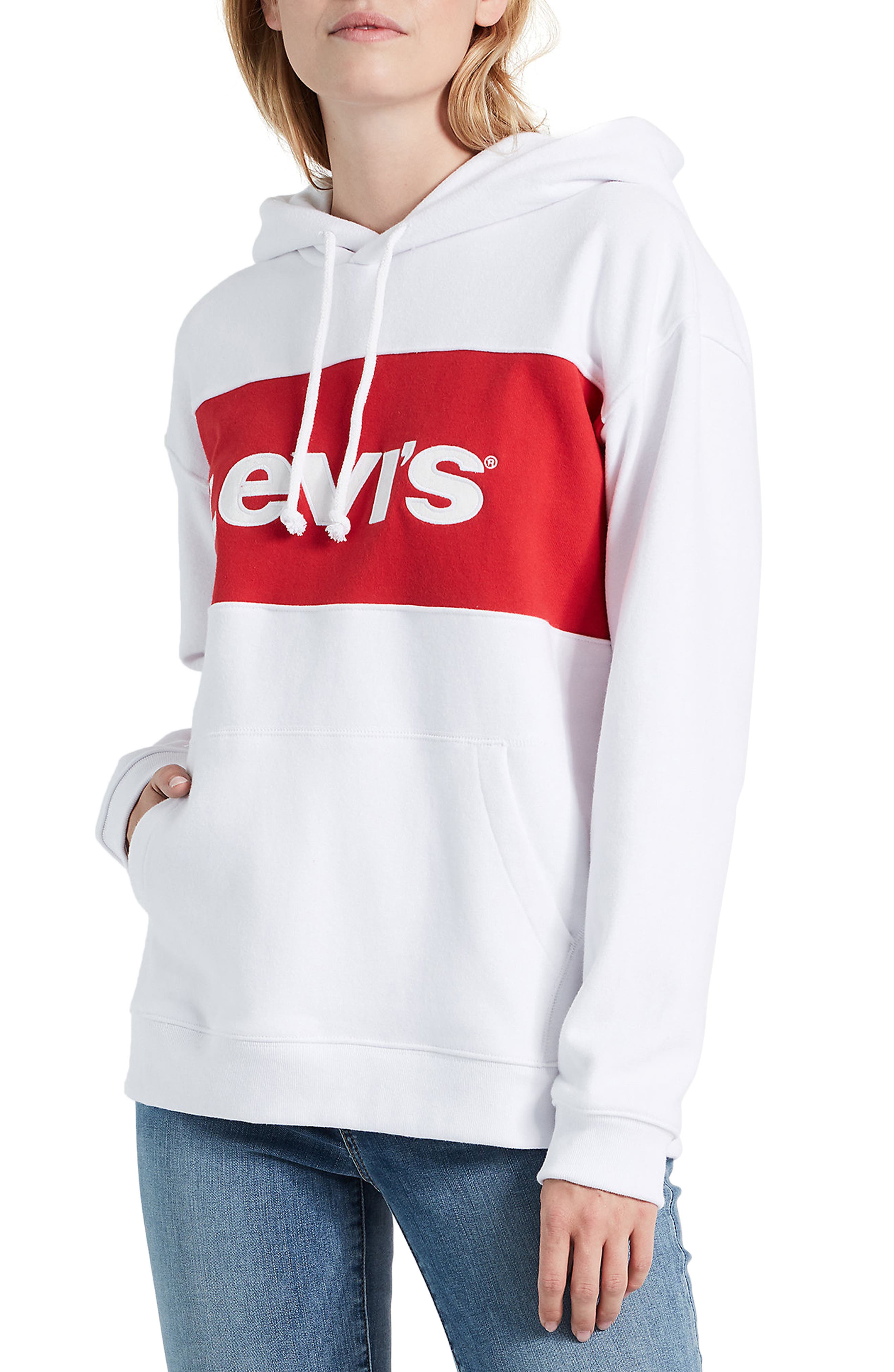 colorblock sportswear hoodie