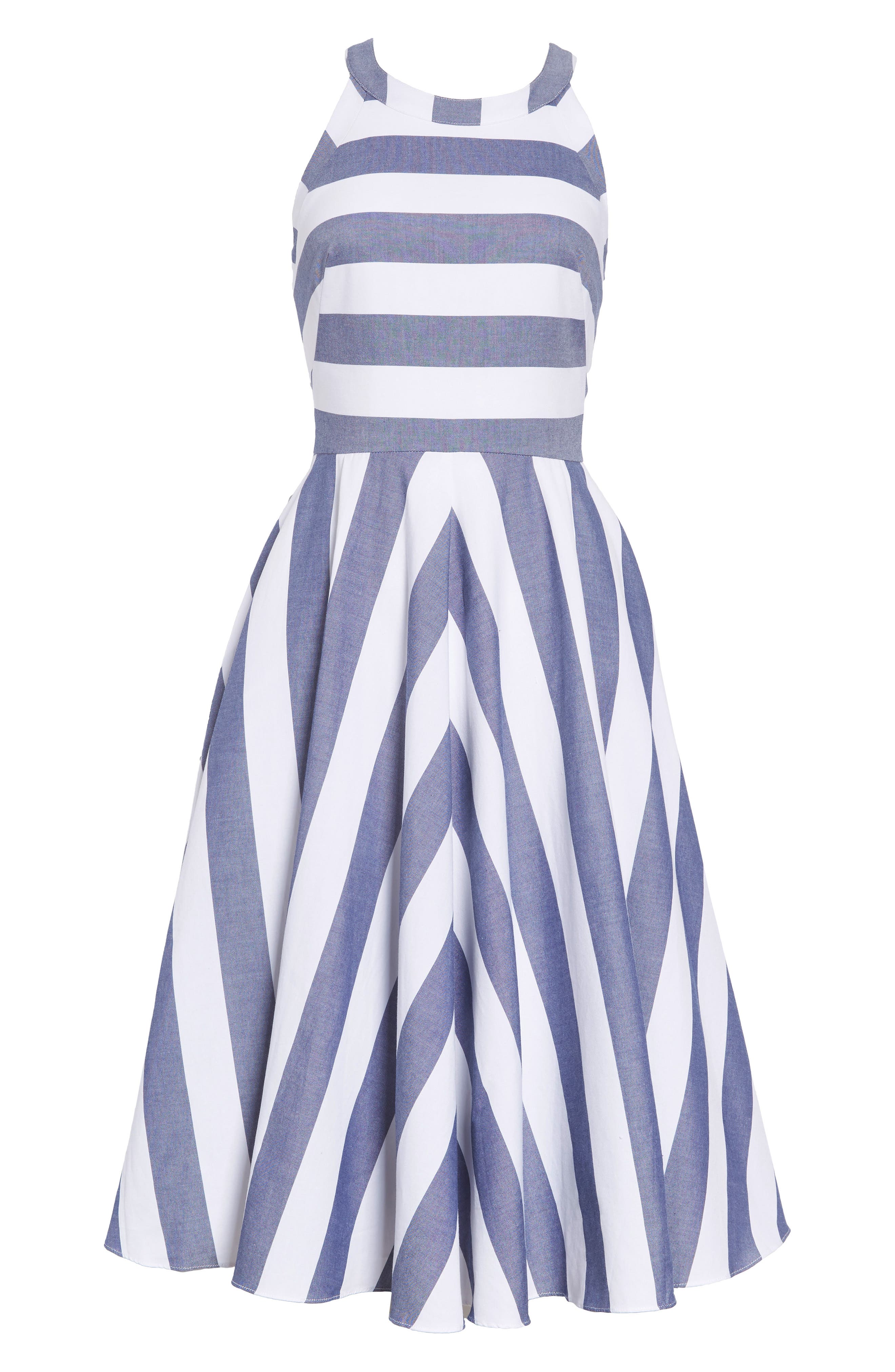 Eliza J Cotton Fit & Flare Dress