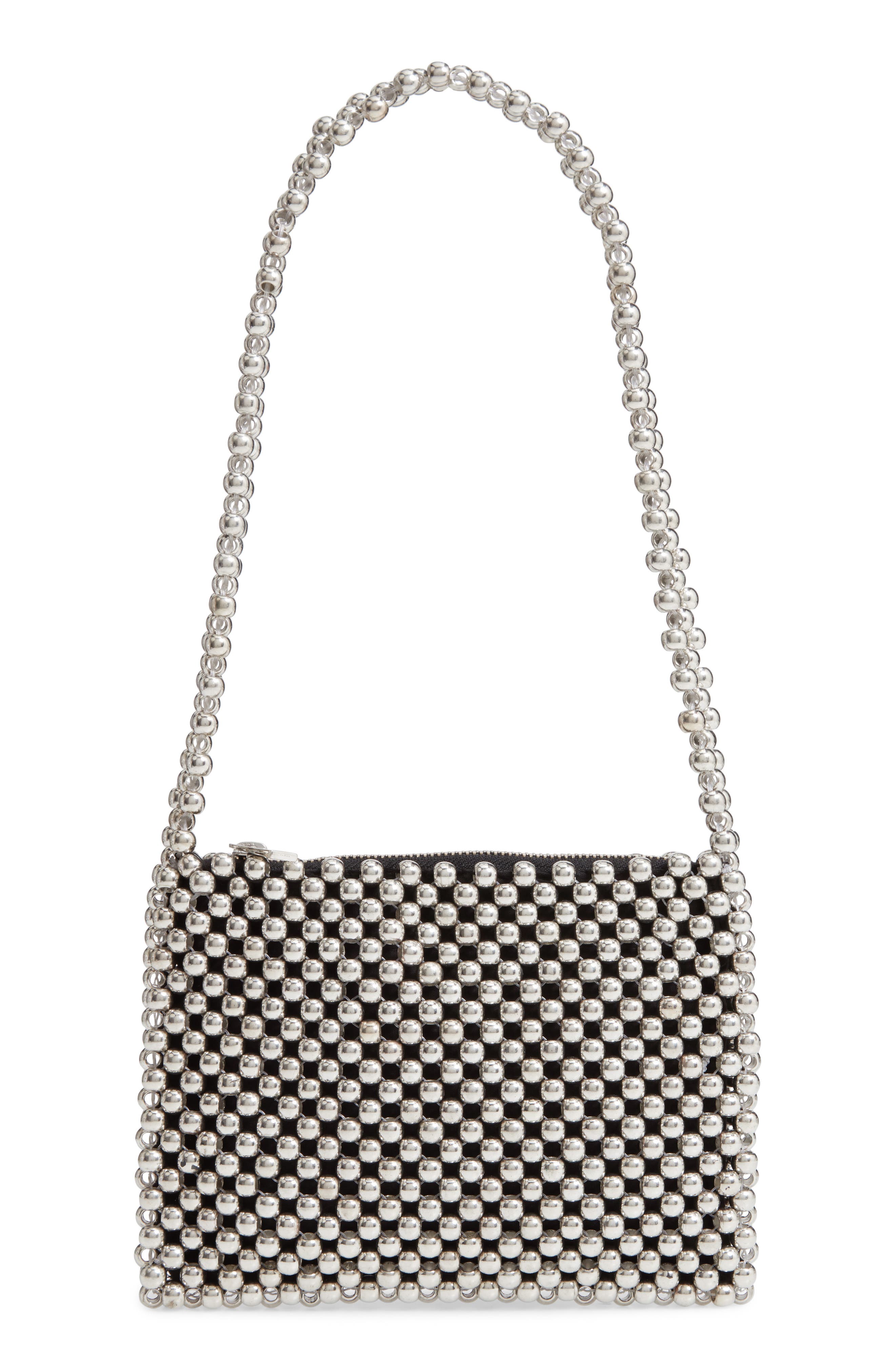 Metallic Beaded Shoulder Bag Nordstrom