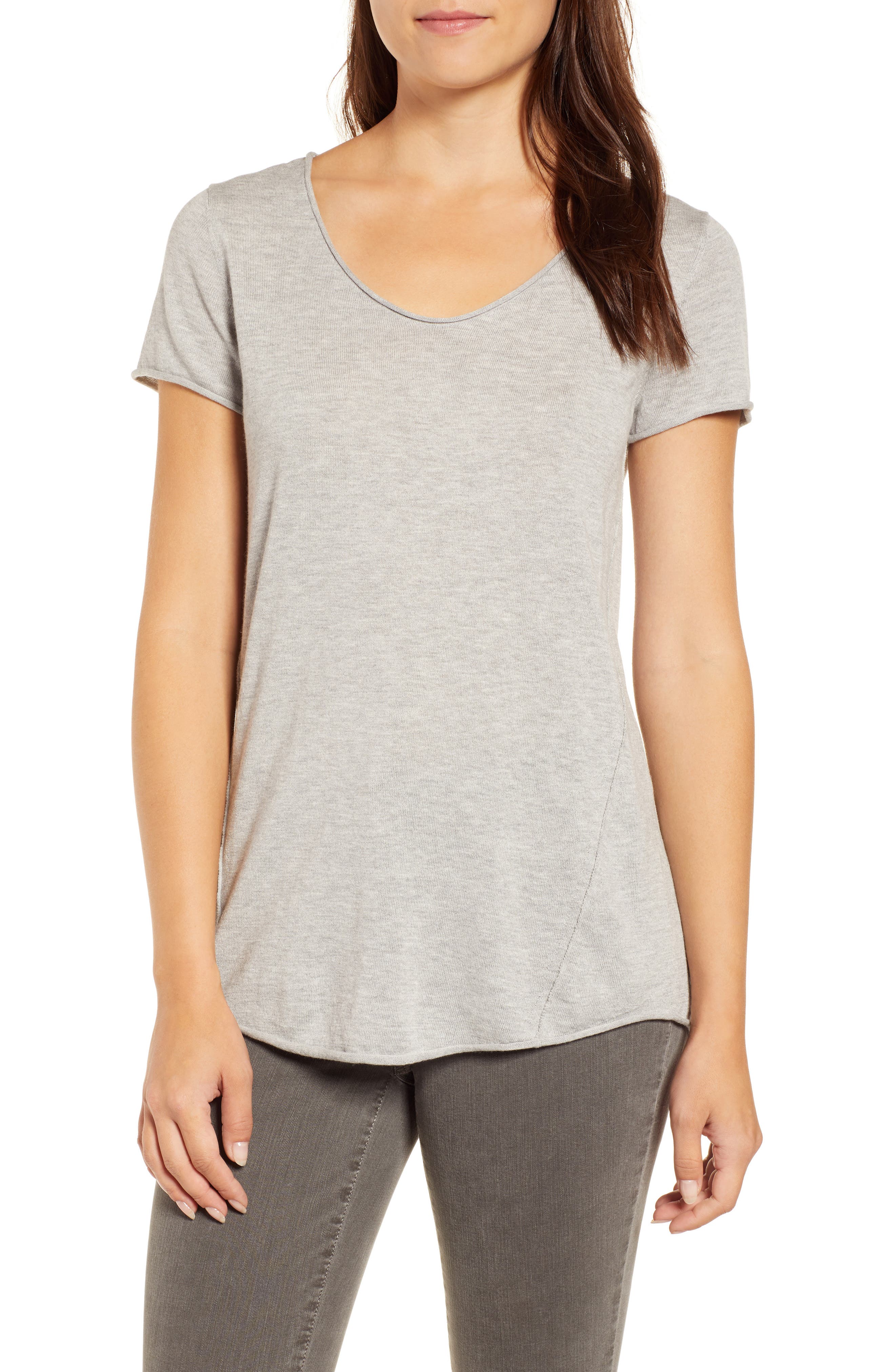 Nic+Zoe Traveler Tee, Grey