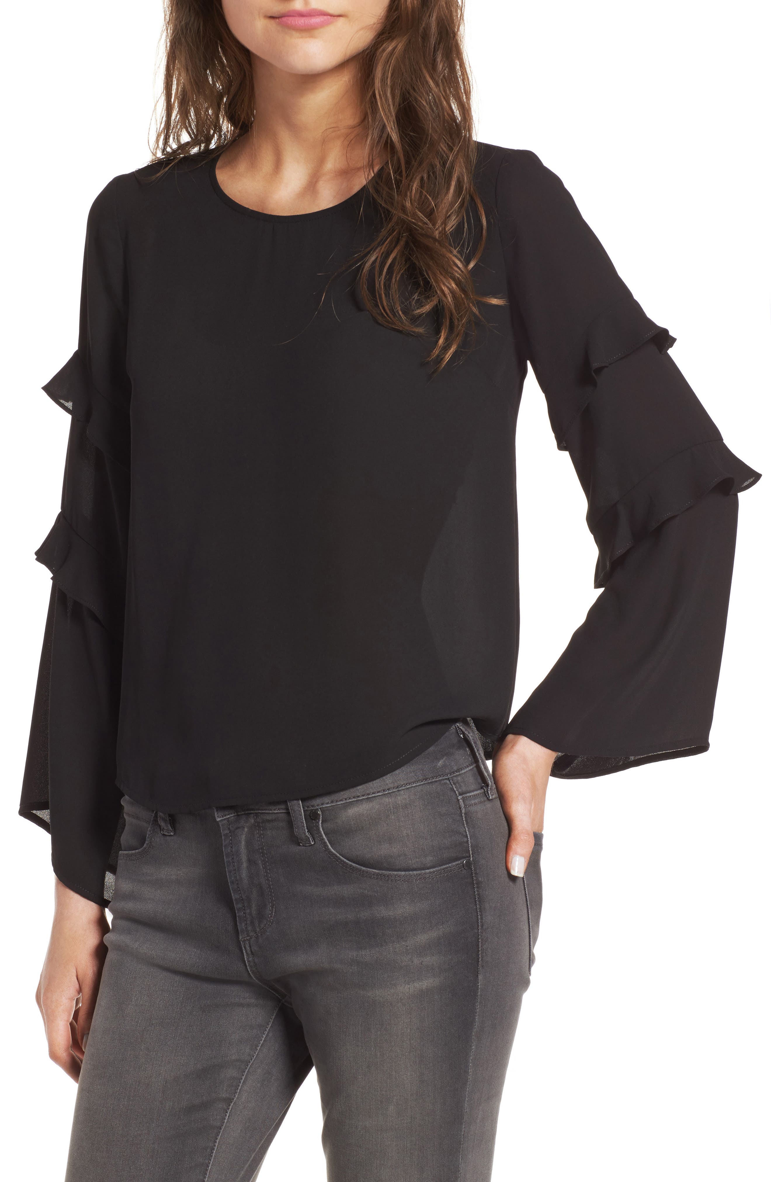 Ruffle Bell Sleeve Blouse Nordstrom