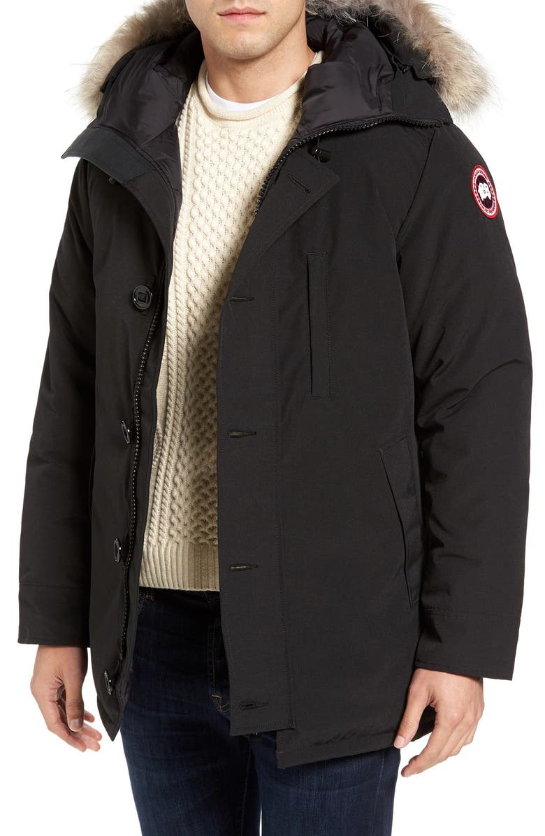 canada goose chateau coyote fur-trim down parka fusion fit canada goose chateau coyote fur-trim down parka fusion fit