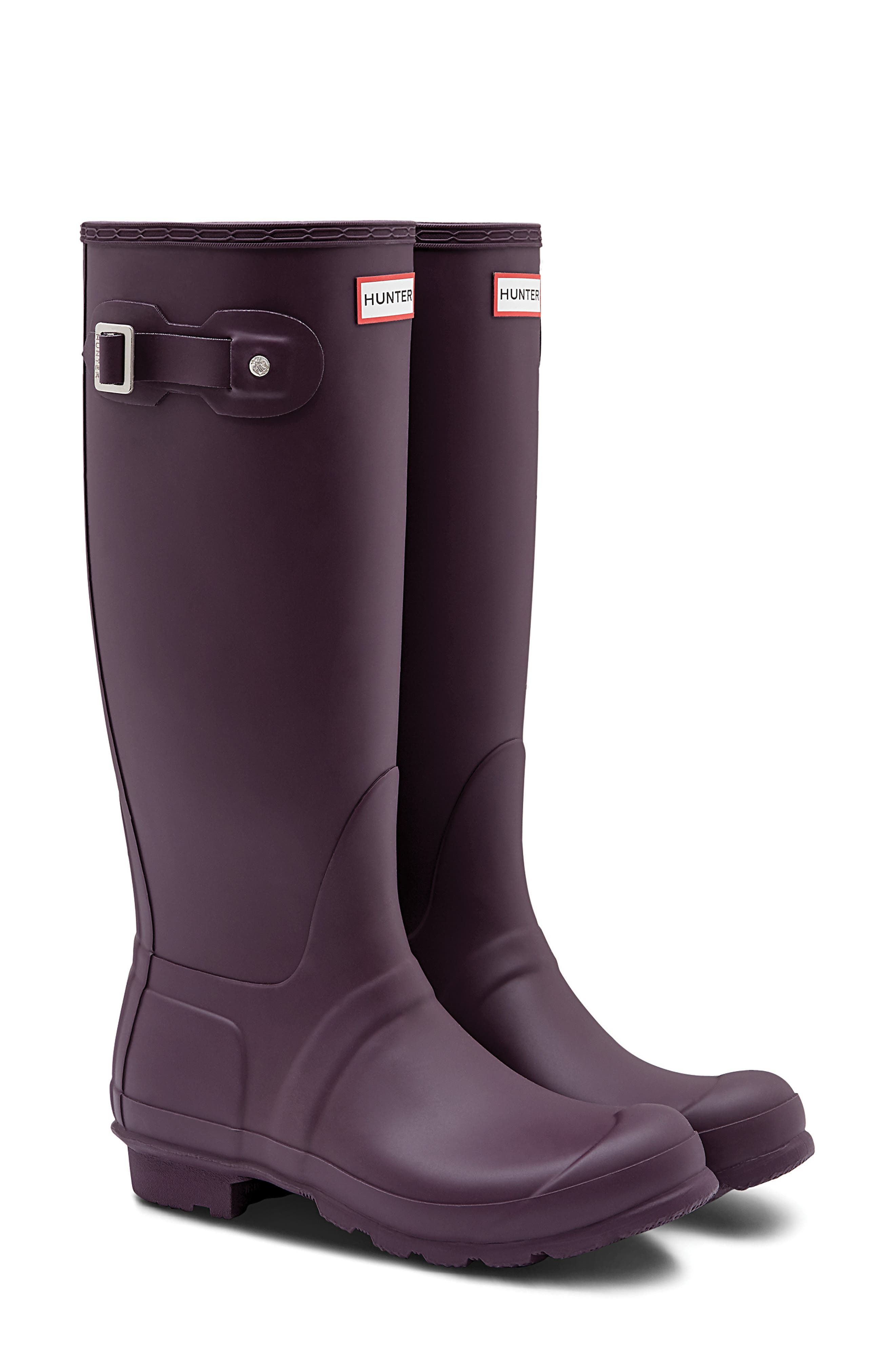 black grape hunter rain boots