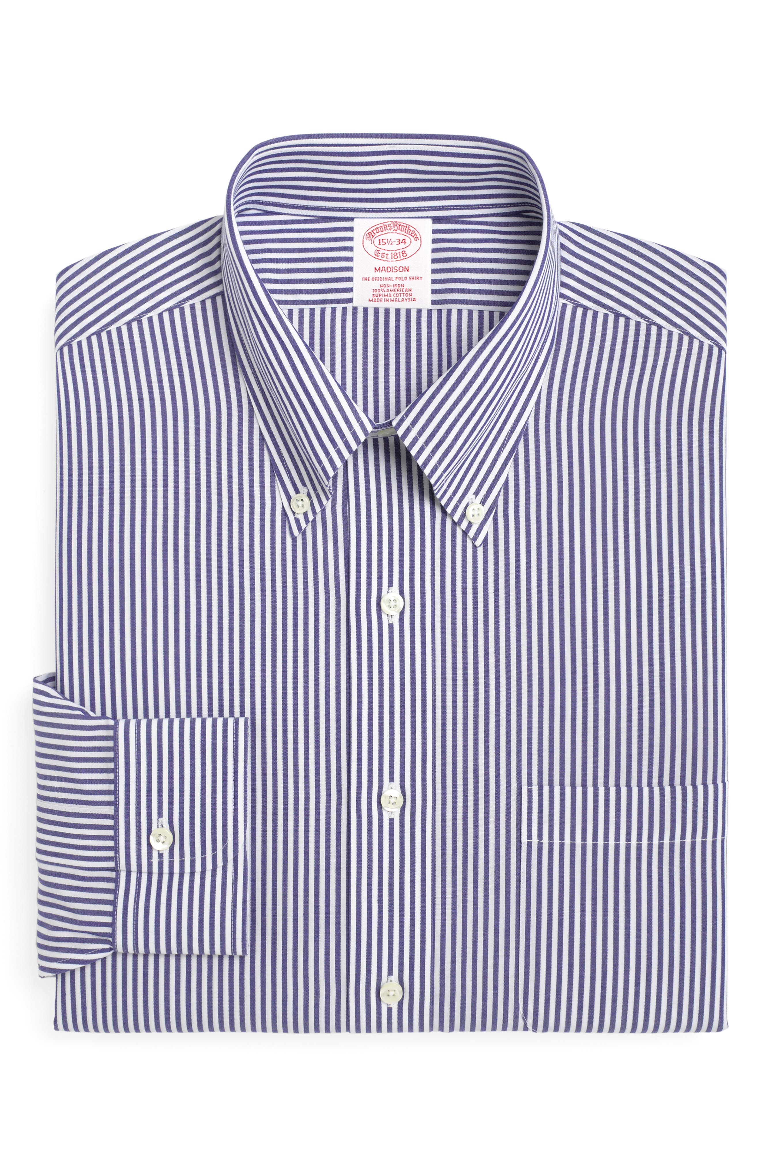 Brooks Brothers Classic Fit Stripe Dress Shirt (3 For $207)