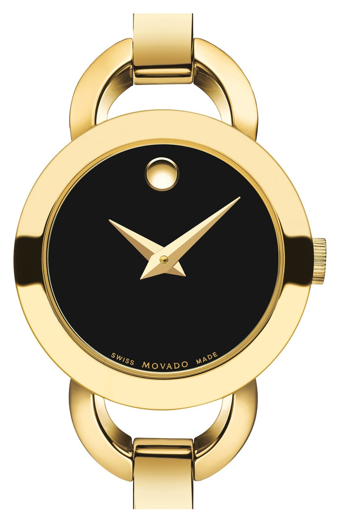 UPC 885997142496 product image for Women's Movado 'Rondiro' Bangle Watch, 22mm - Gold/ Black | upcitemdb.com