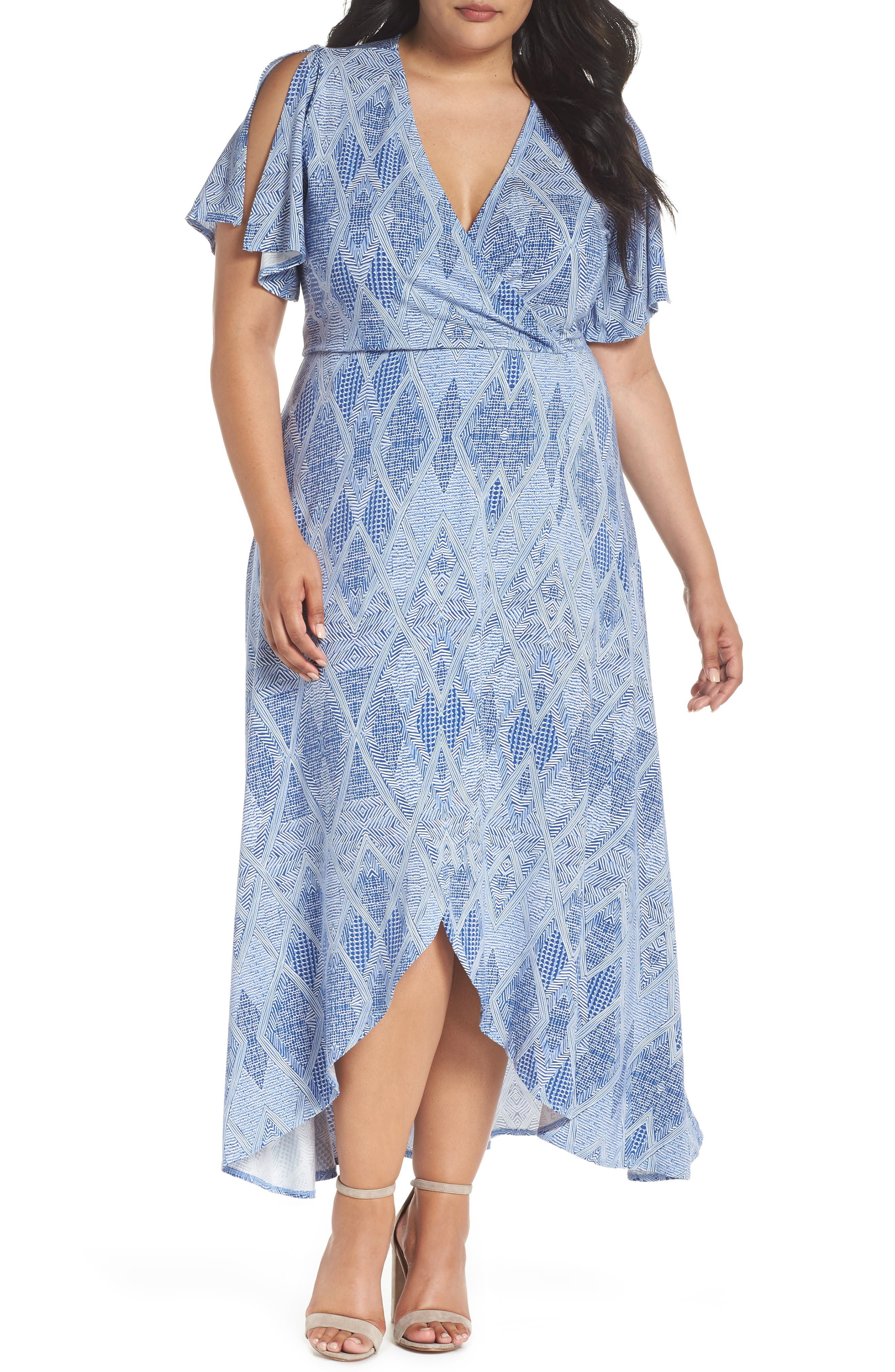 Plus Size Tart Nolan Maxi Dress, Blue