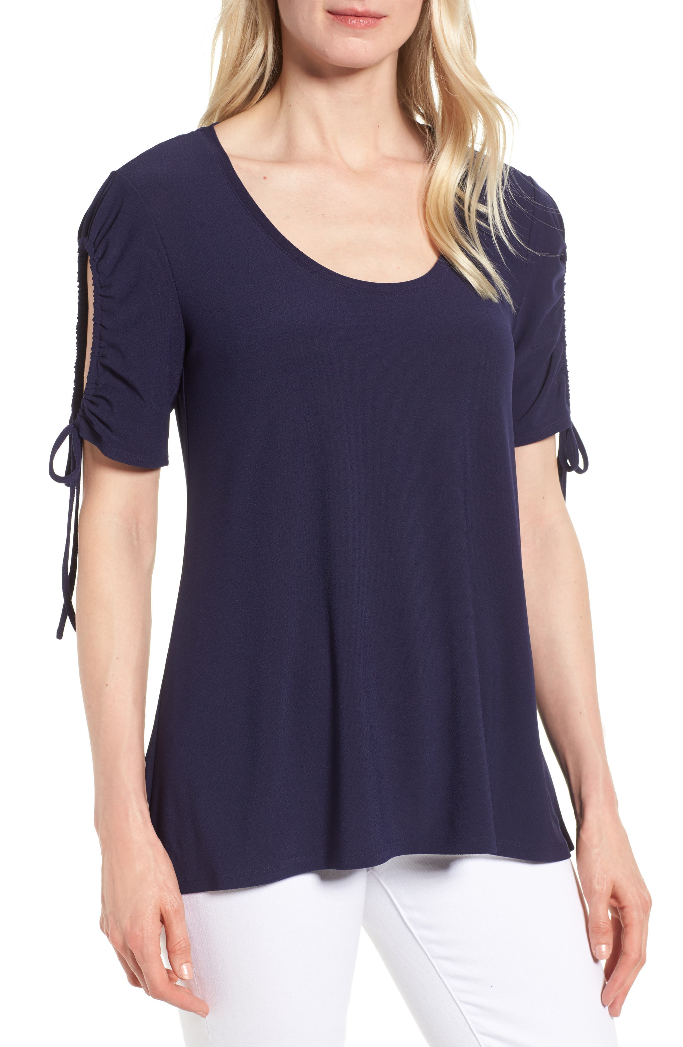 UPC 013863000070 product image for Women's Chaus Drawstring Sleeve Top | upcitemdb.com