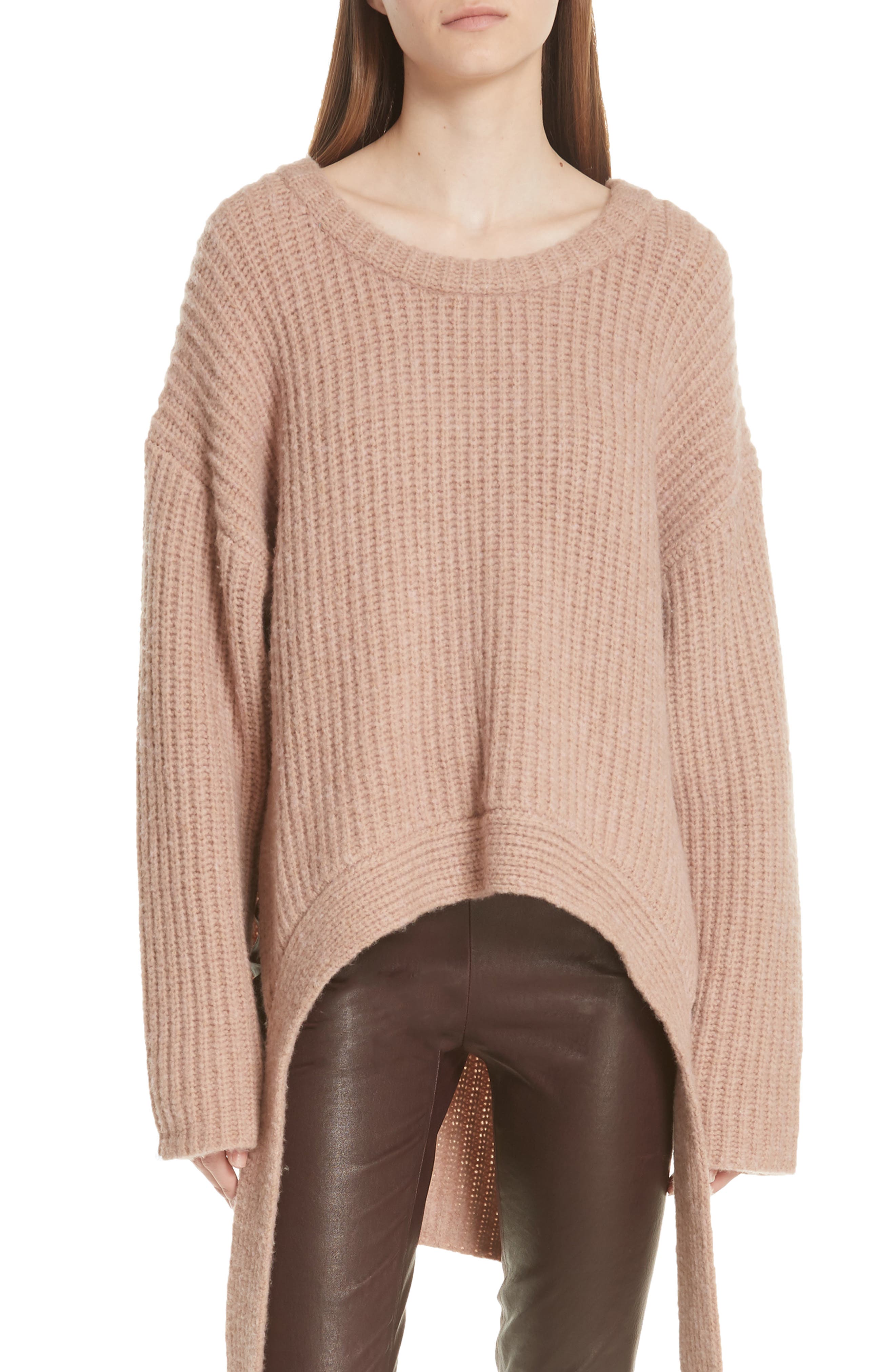 Grey Jason Wu Olympia Merino Wool Blend Sweater, Beige