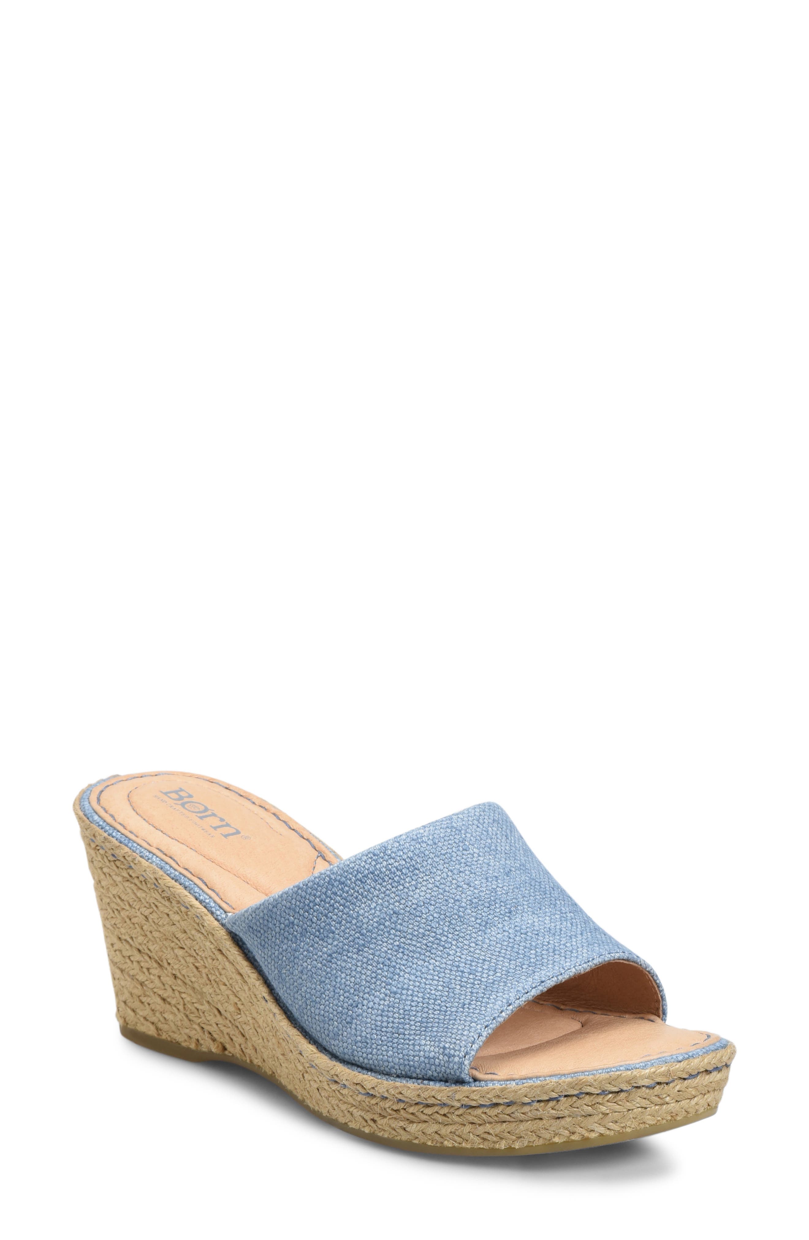 B?rn Missoula Wedge Sandal, Blue