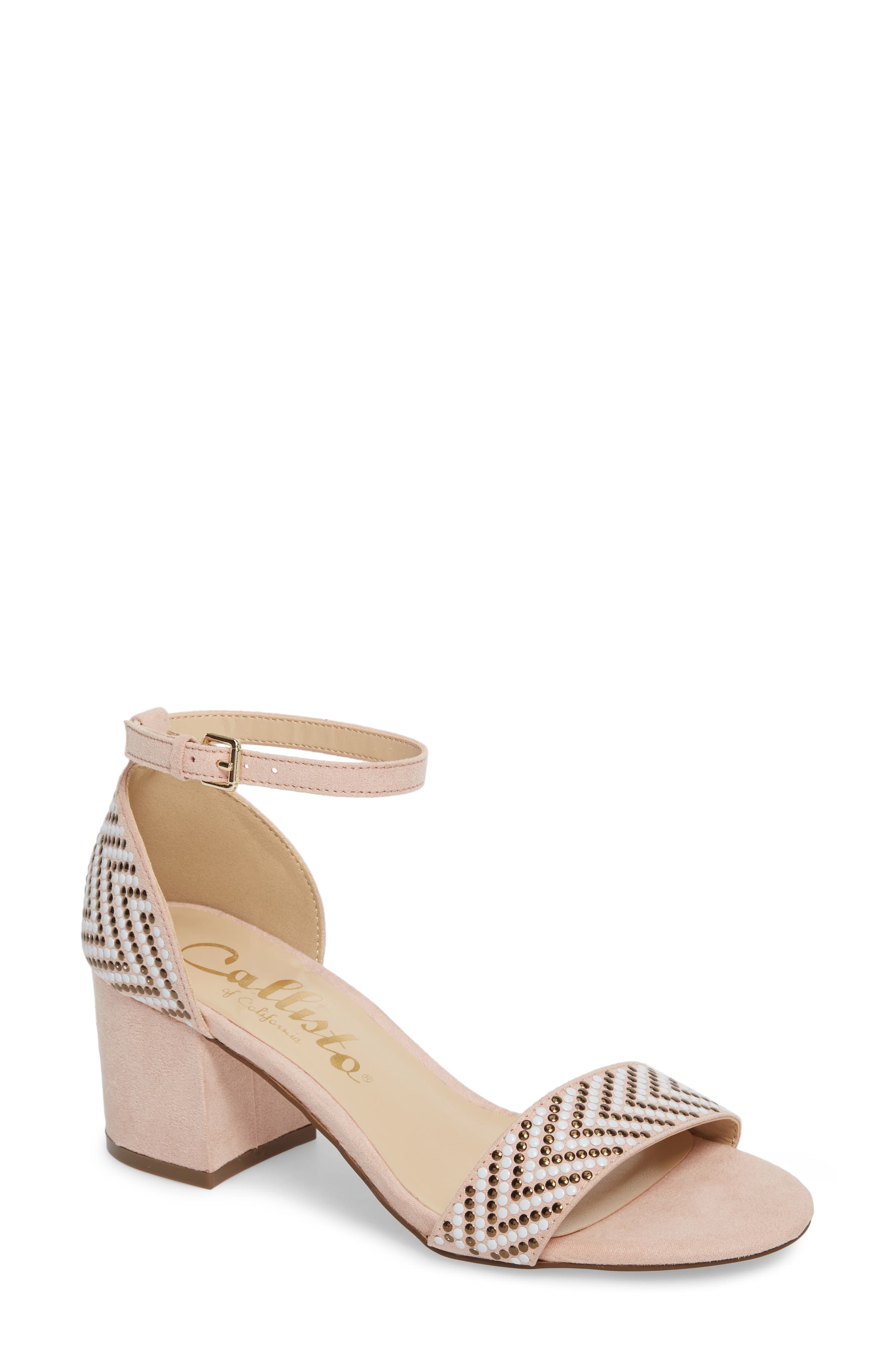 Callisto Mercer Ankle Strap Sandal, Pink