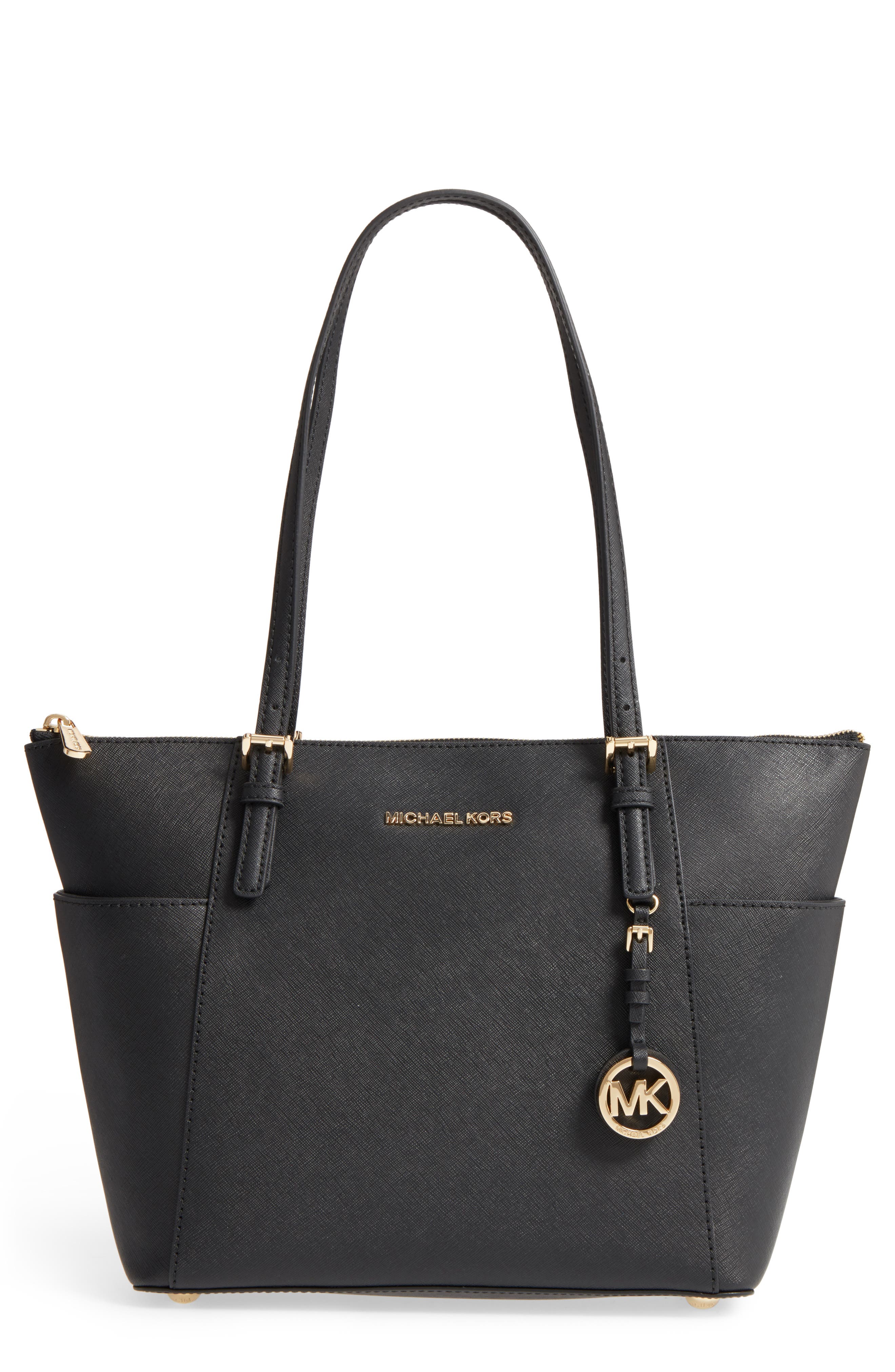 MICHAEL Michael Kors 'Jet Set TopZip' Saffiano Leather Tote Nordstrom