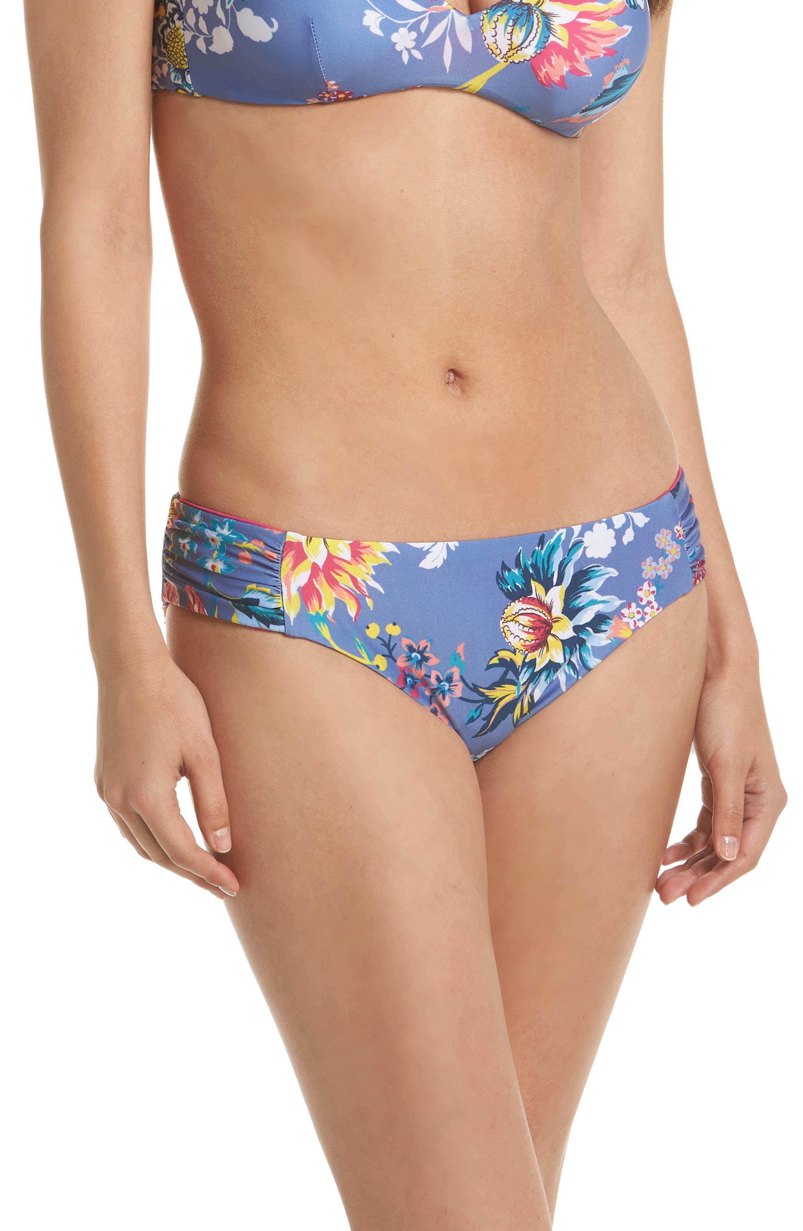 Becca Victoria Garden Reversible Bikini Bottoms, Purple