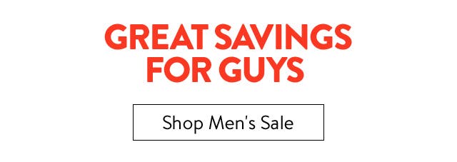 Great savings for guys.