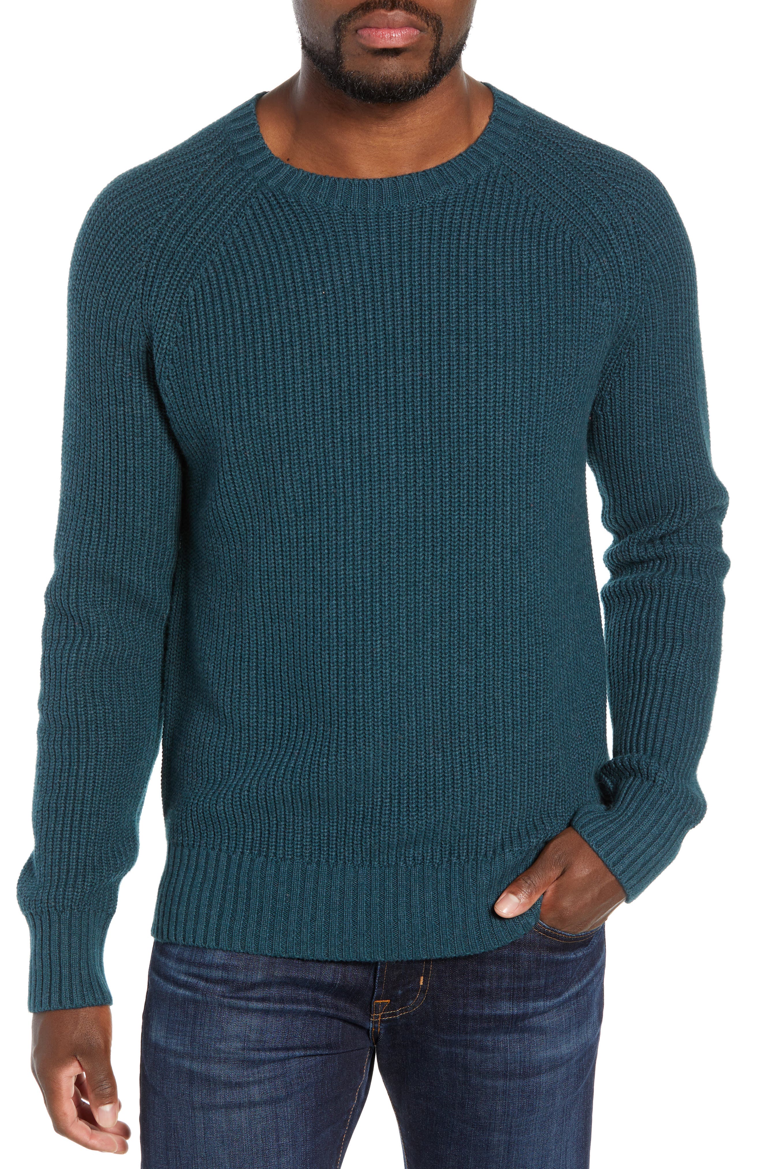 Bonobos Slim Fit Cotton & Cashmere Sweater, Blue