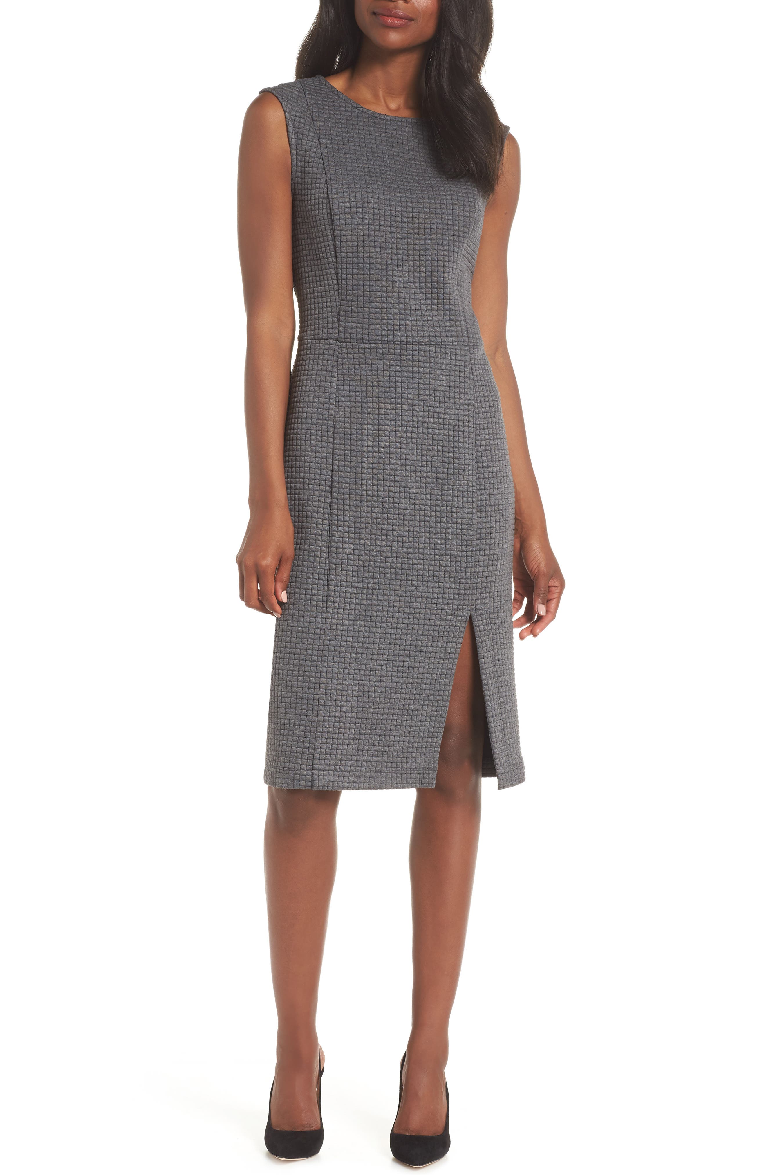Leota Nora Sheath Dress, Grey