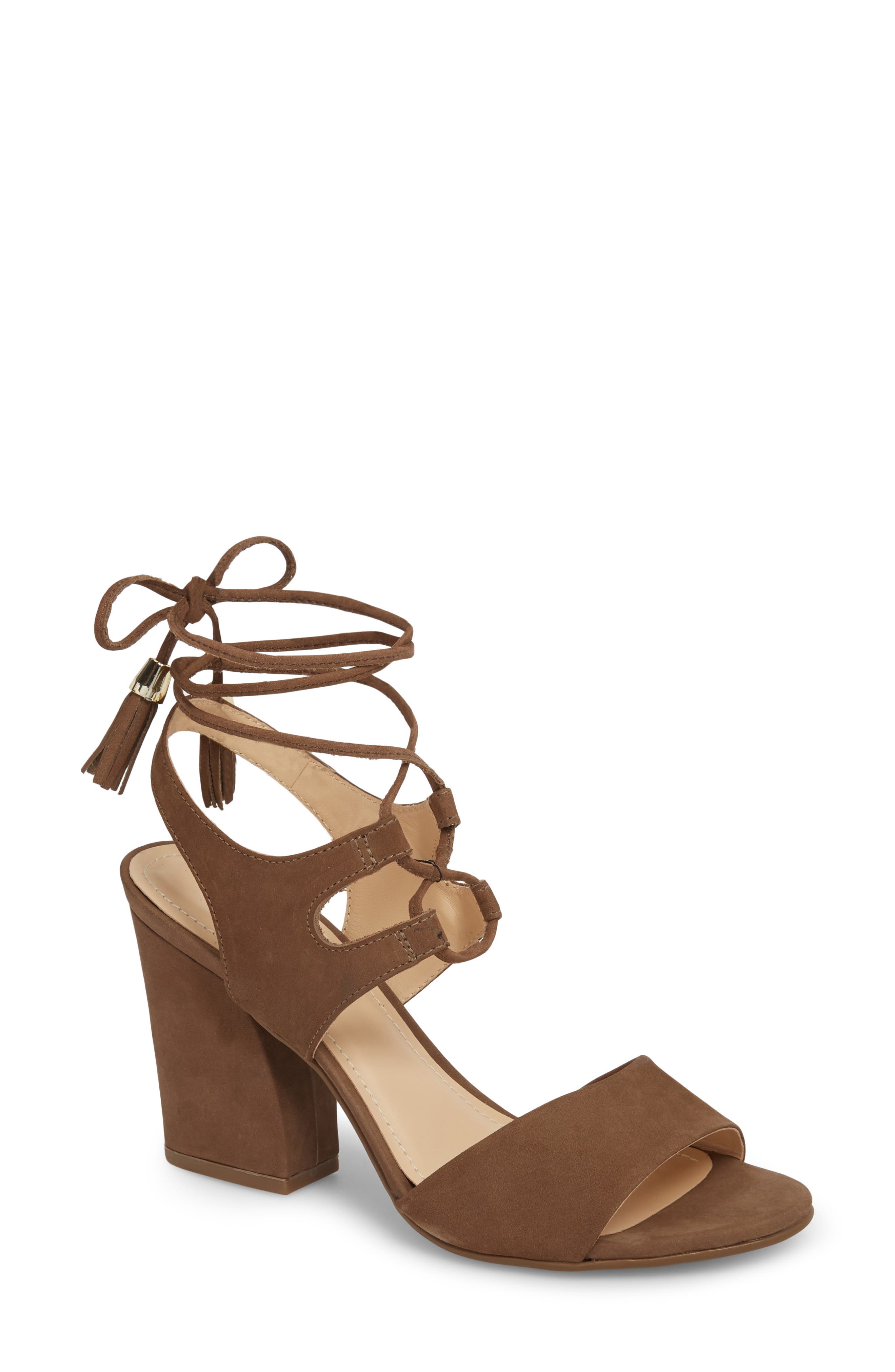 Klub Nico Kaira Ankle Wrap Sandal, Brown