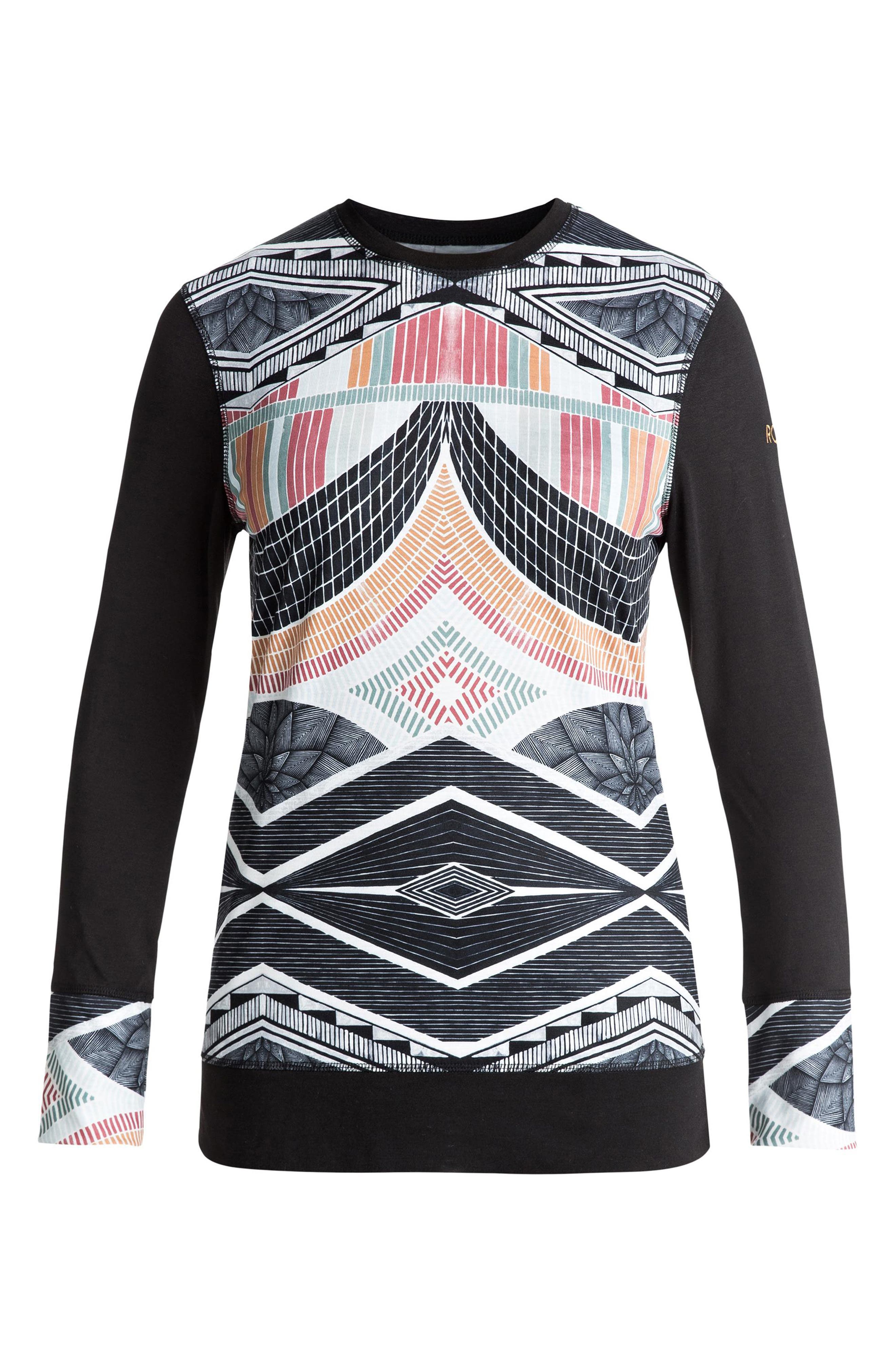 Roxy Daybreak Base Layer Long Sleeve Top, Black