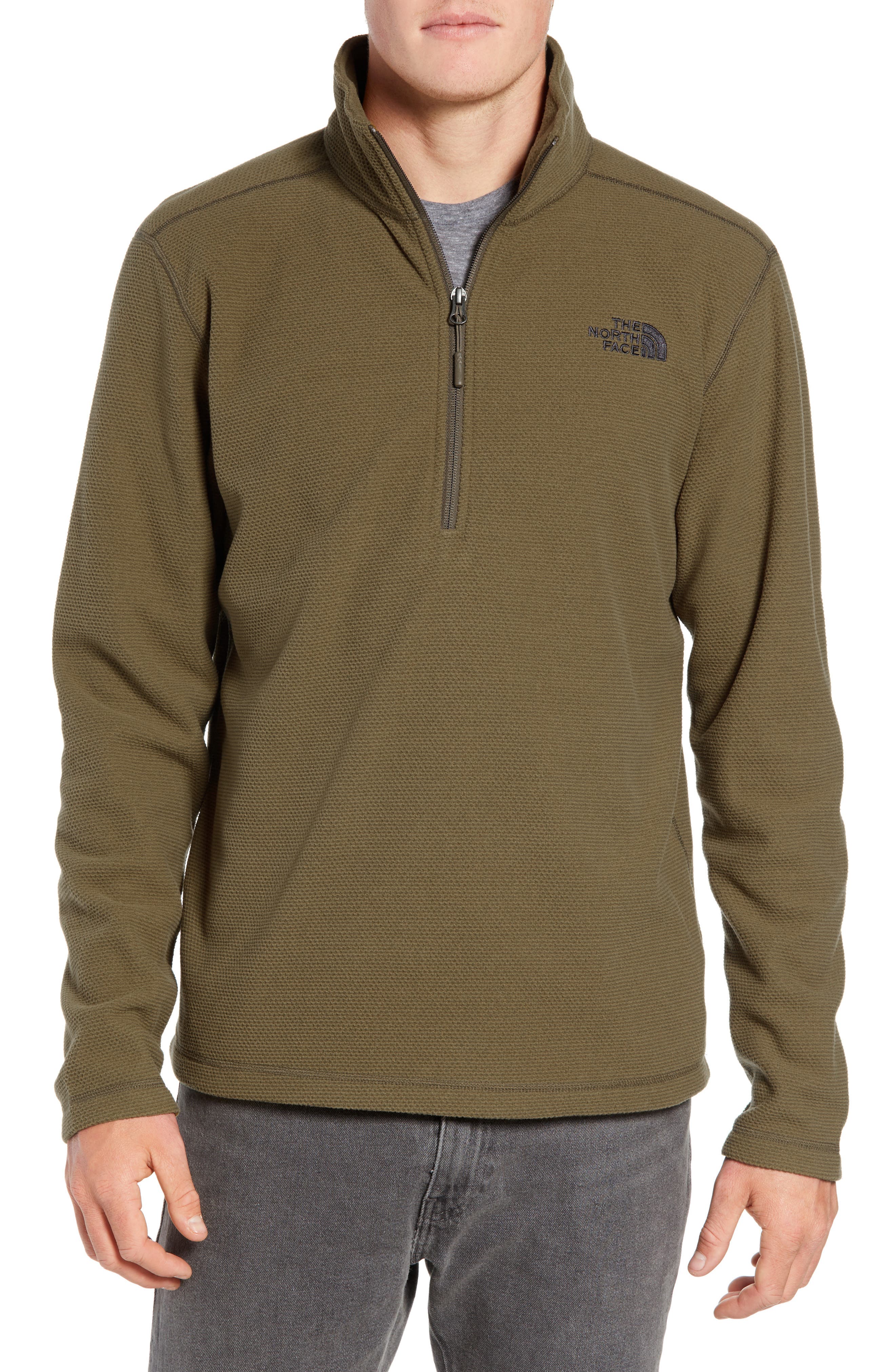 The North Face Texture Cap Rock Quarter Zip Fleece Jacket